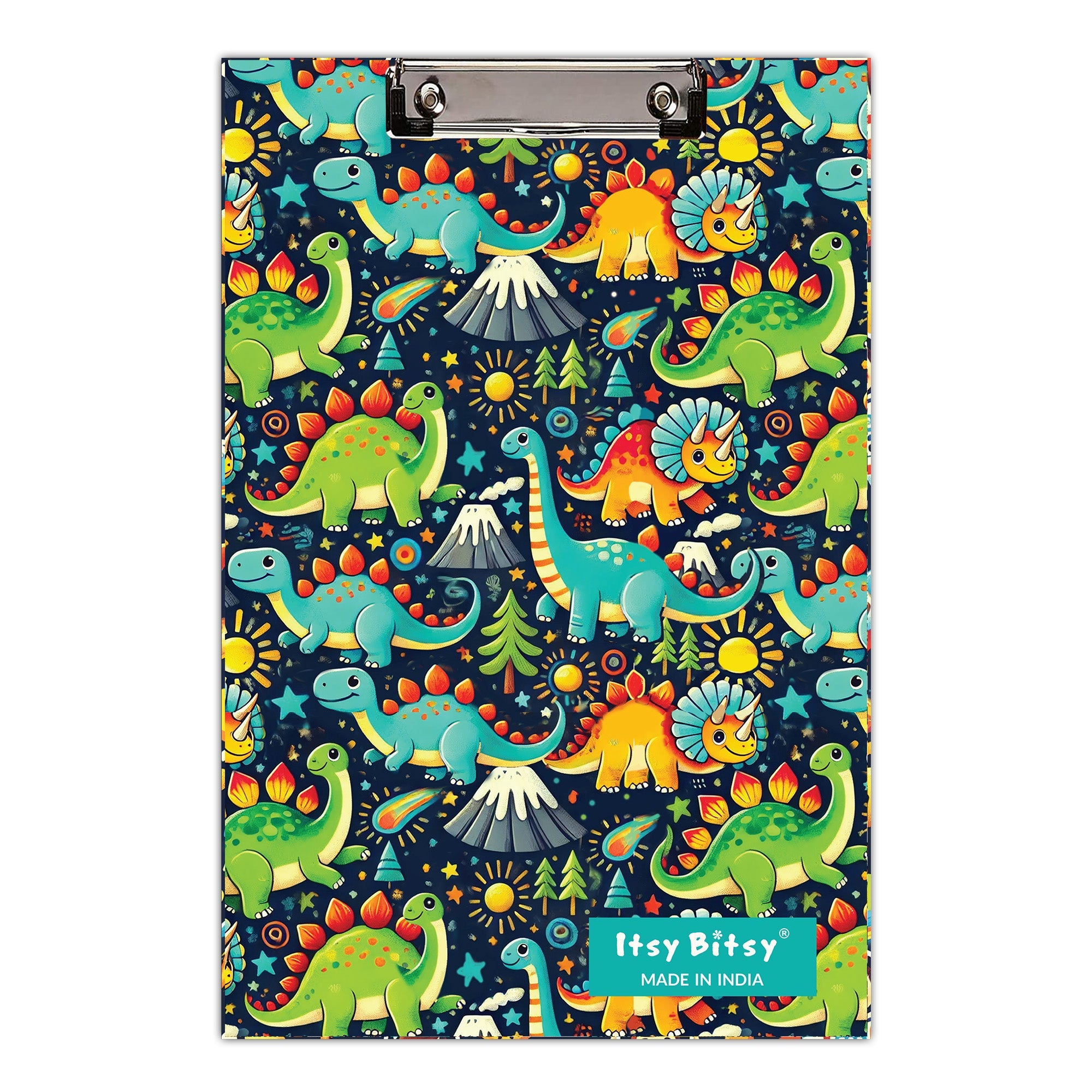 MDF Clipboard Dino Gallery L 8.66 X W 12.59 in 5.5mm Thick 1pc