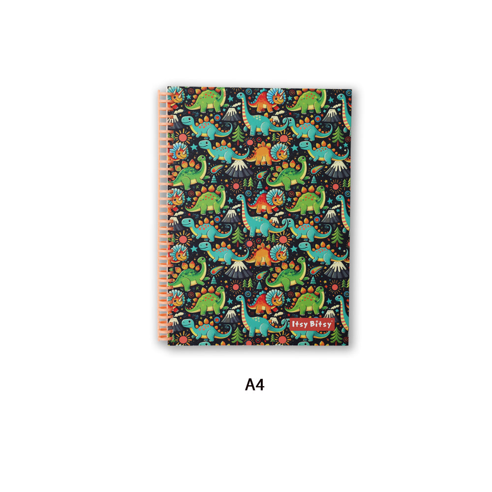 Spiral Candy Note Book Ruled Dino Gallery 90gsm 96 Pages A4