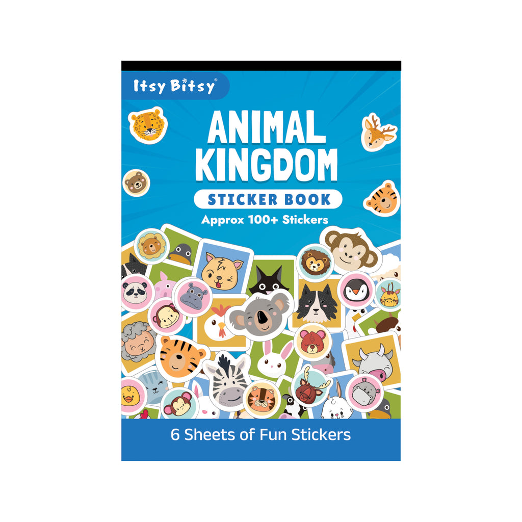 Sticker Book Animal Kingdom Approx 18.1 X 12.4cm 6 Sheet