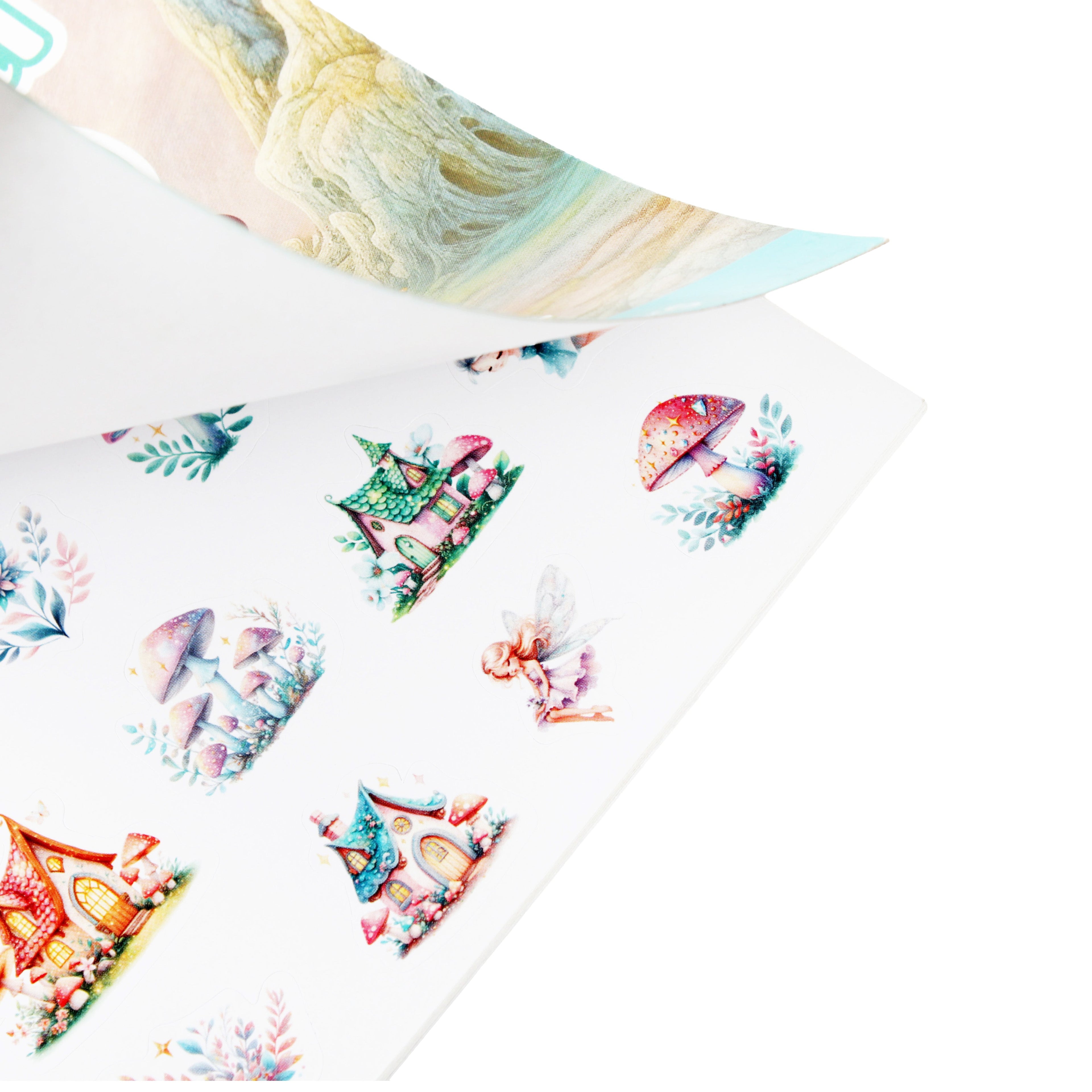 Sticker Book Magical World Approx 18.1 X 12.4cm 6 Sheets