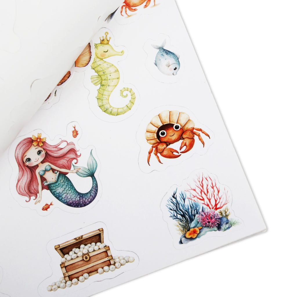 Sticker Book Under The Sea Approx 18.1 X 12.4cm 6 Sheets