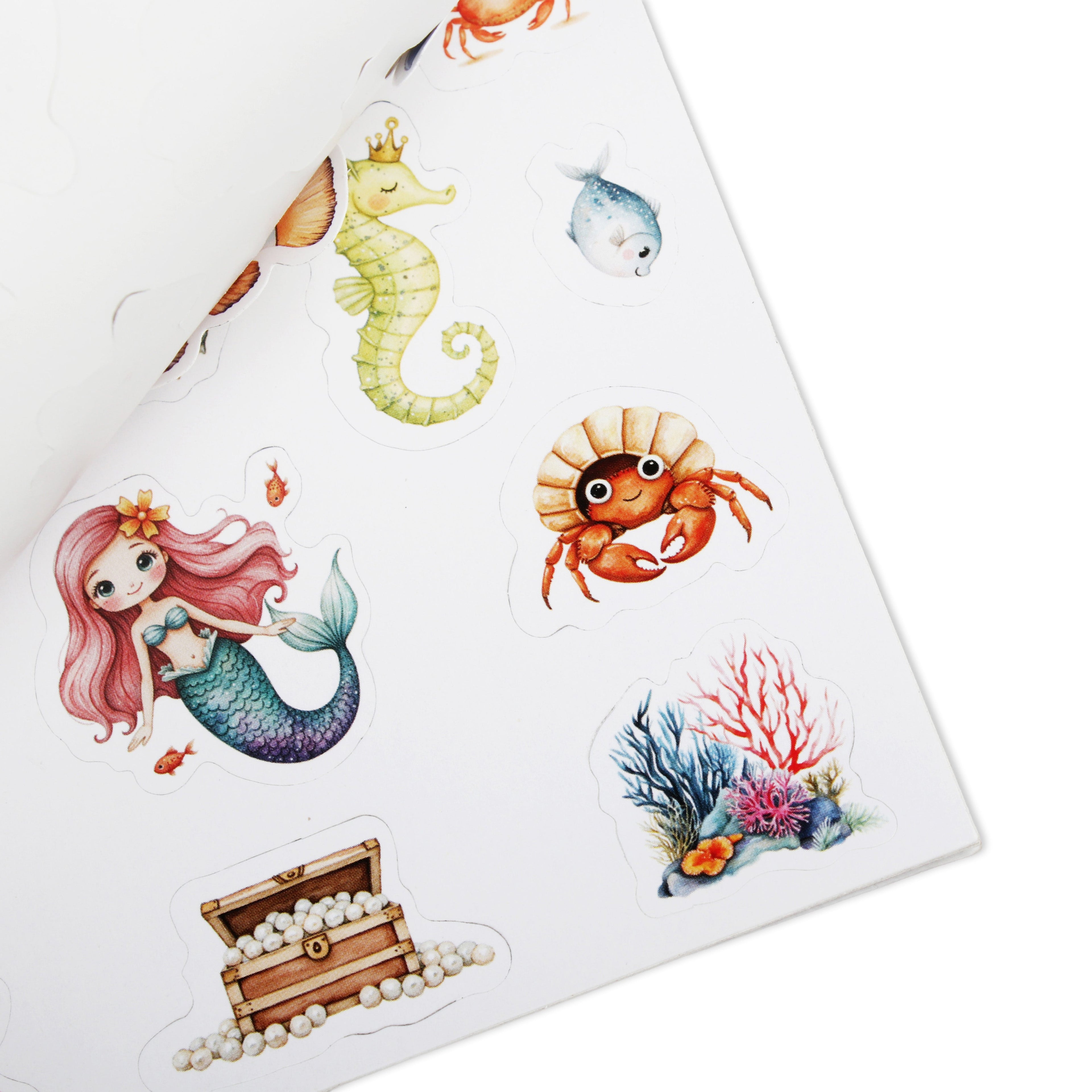 Sticker Book Under The Sea Approx 18.1 X 12.4cm 6 Sheets