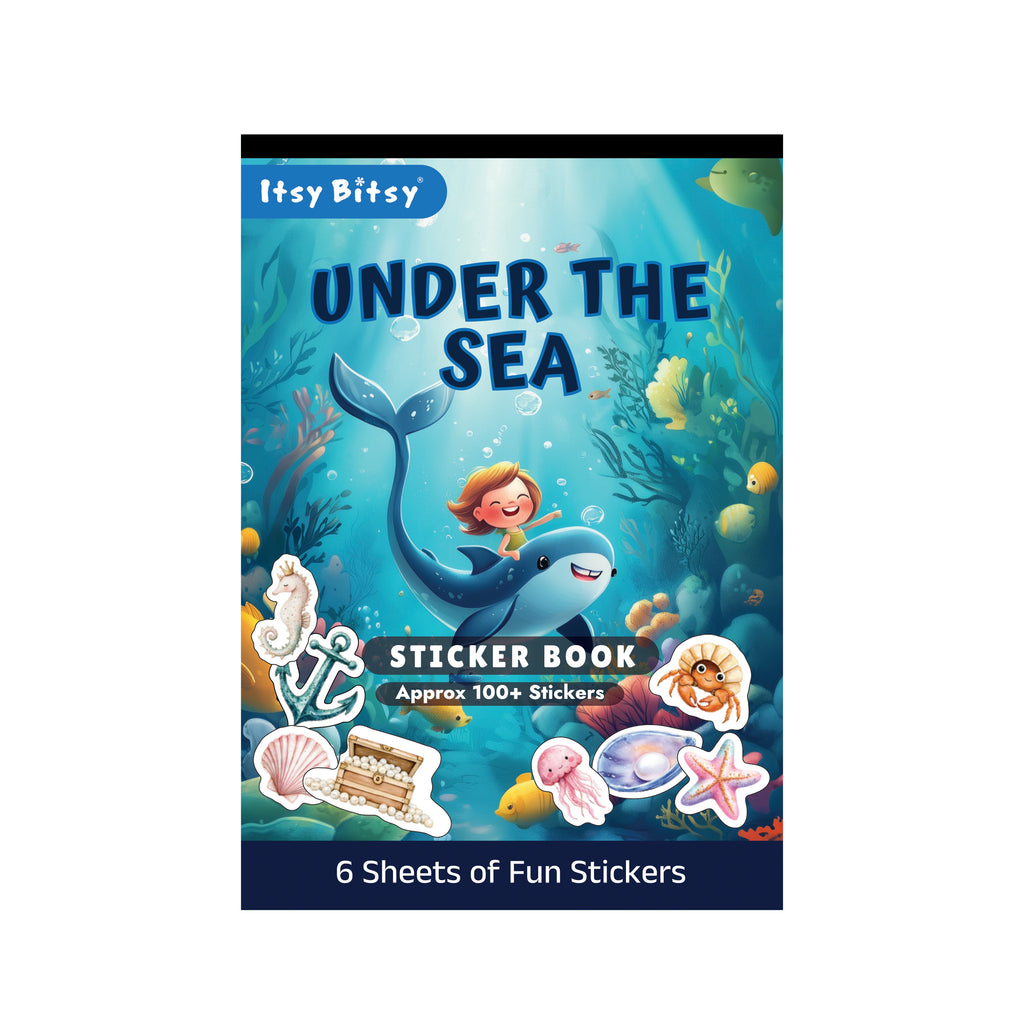 Sticker Book Under The Sea Approx 18.1 X 12.4cm 6 Sheets