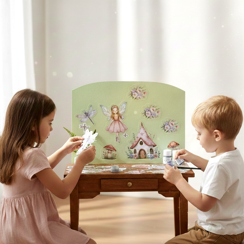 Sticker Book Magical World Approx 14 X 7.2cm 12 Sheets