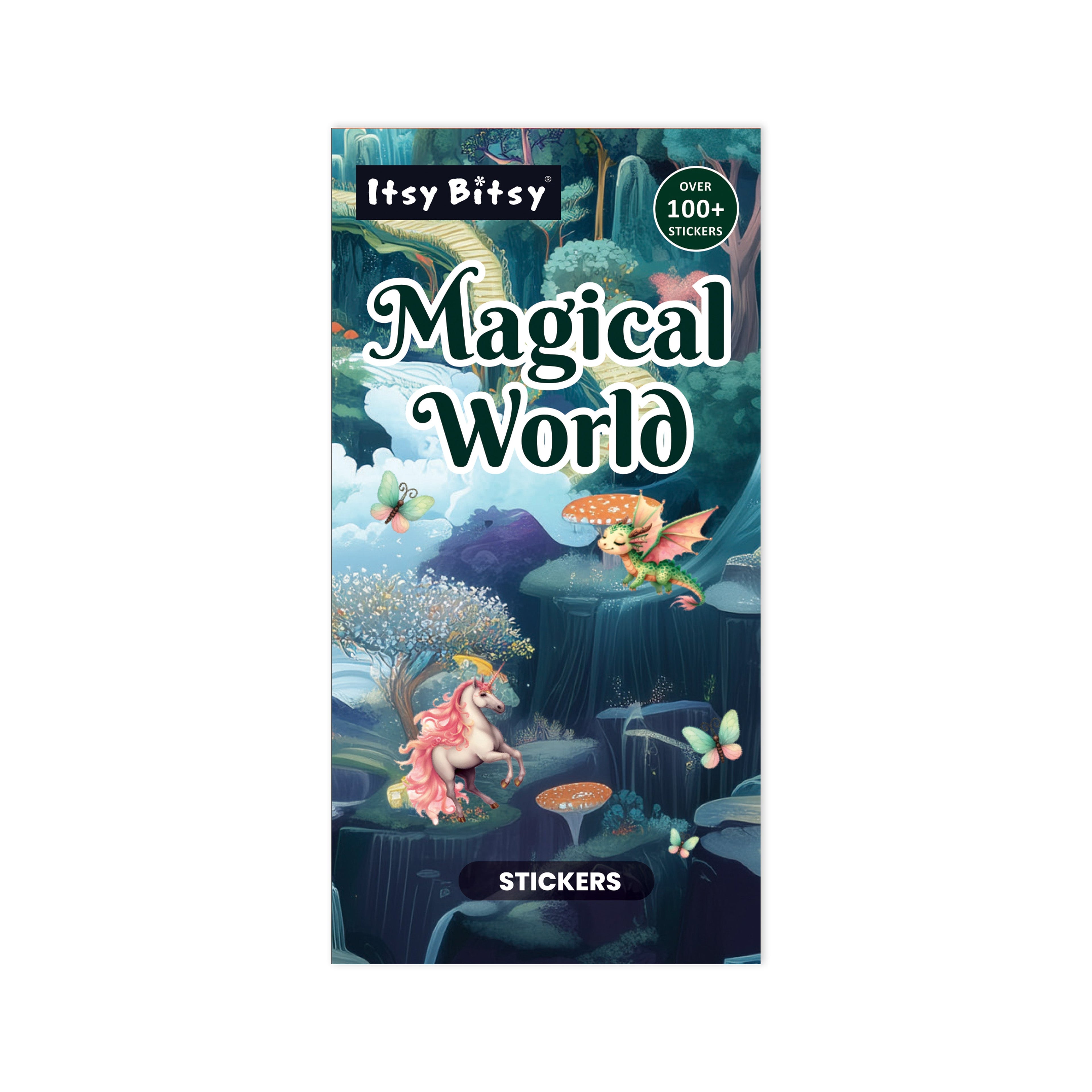 Sticker Book Magical World Approx 14 X 7.2cm 12 Sheets