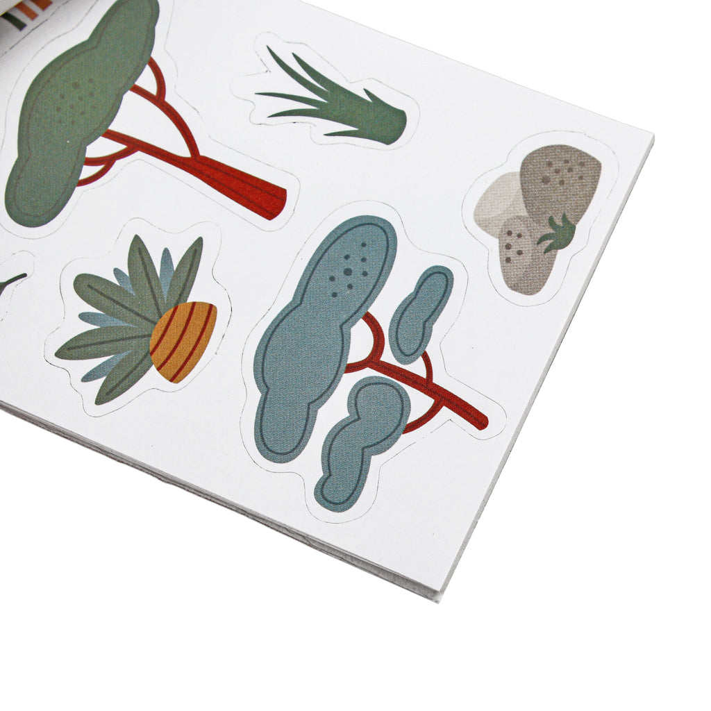 Sticker Book Animal kingdom Approx 14 X 7.2cm 12 Sheets