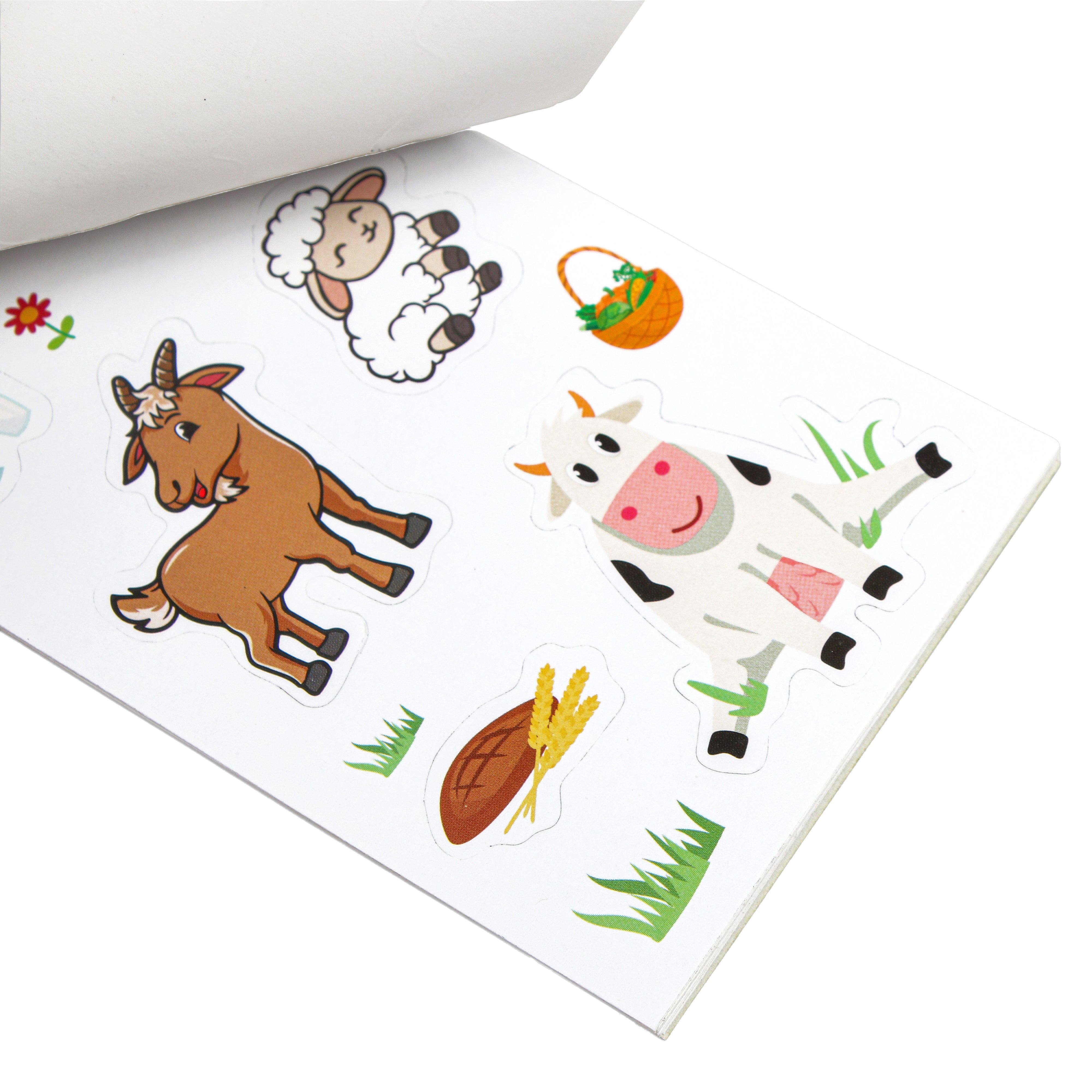 Sticker Book Farm Stickers Approx 14 X 7.2cm 12 Sheet