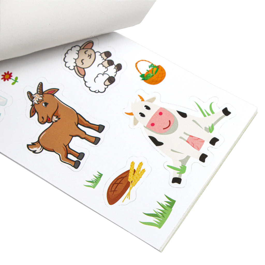 Sticker Book Farm Stickers Approx 14 X 7.2cm 12 Sheet