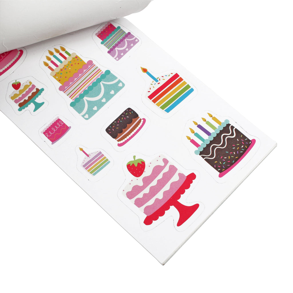 Sticker Book Birthday Bash Approx 14 X 7.2cm 12 Sheet