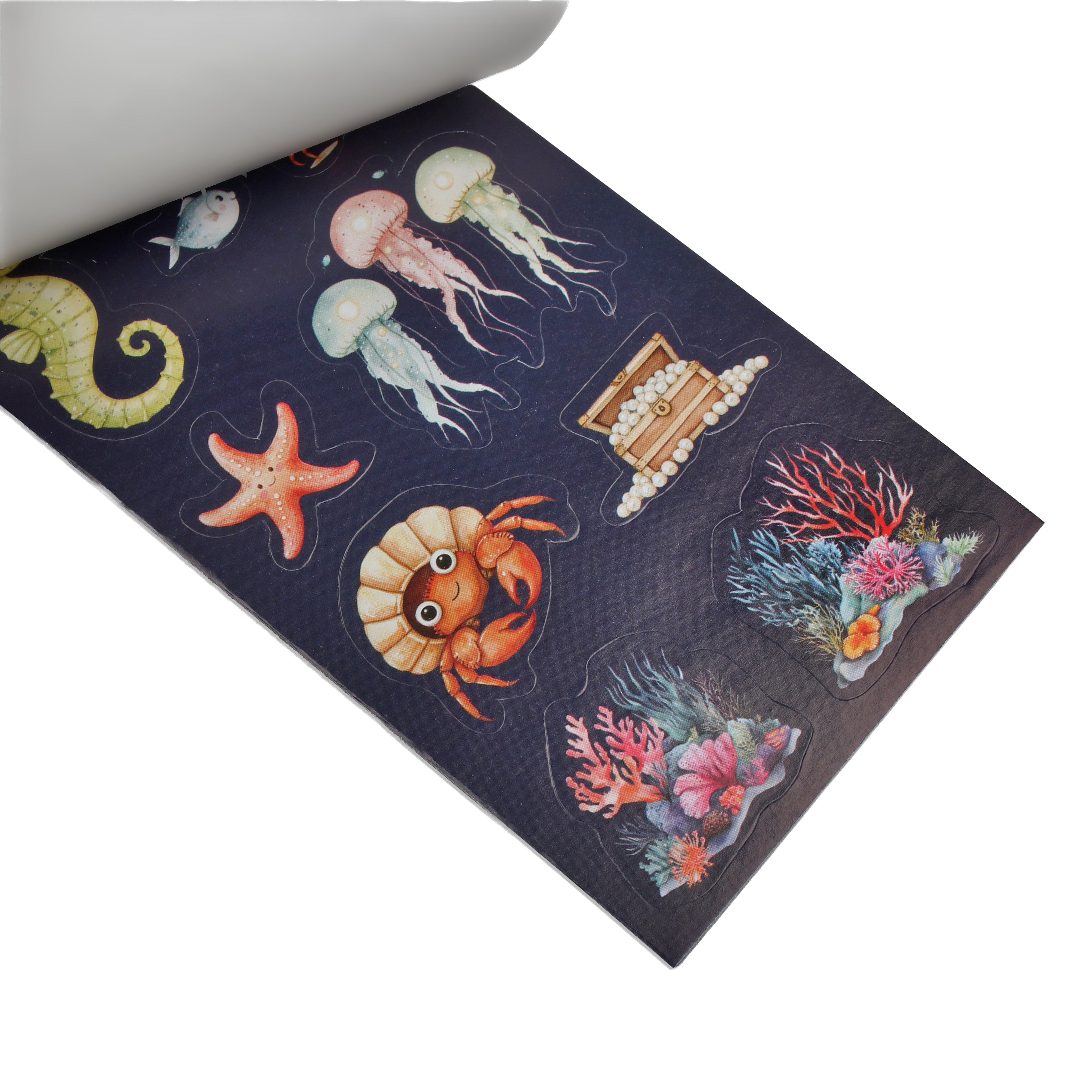 Sticker Book Under The Sea Approx 14 X 7.2cm 12 Sheet