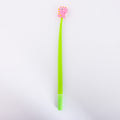Flexible Dinosaur Ballpoint Blue Gel Pen Pink 0.5mm Tip 1pc