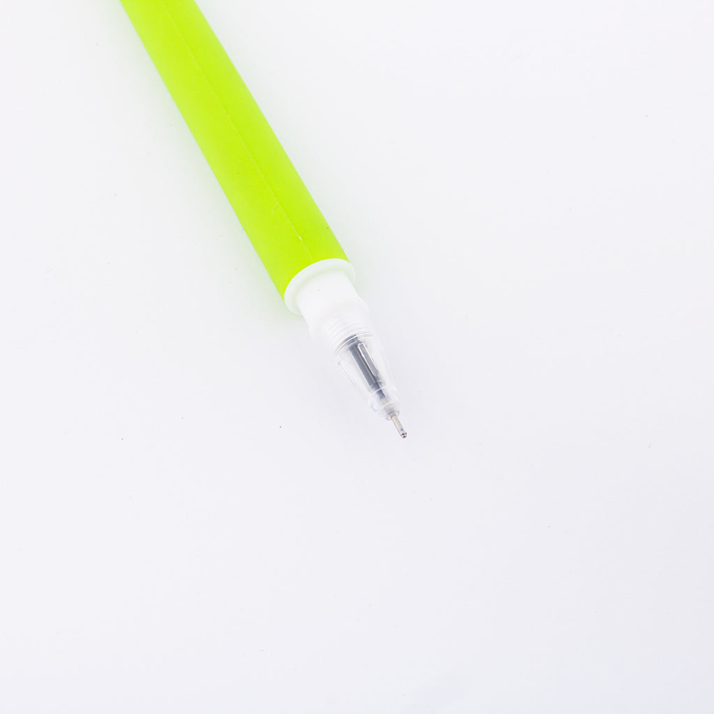 Flexible Dinosaur Ballpoint Blue Gel Pen Pink 0.5mm Tip 1pc