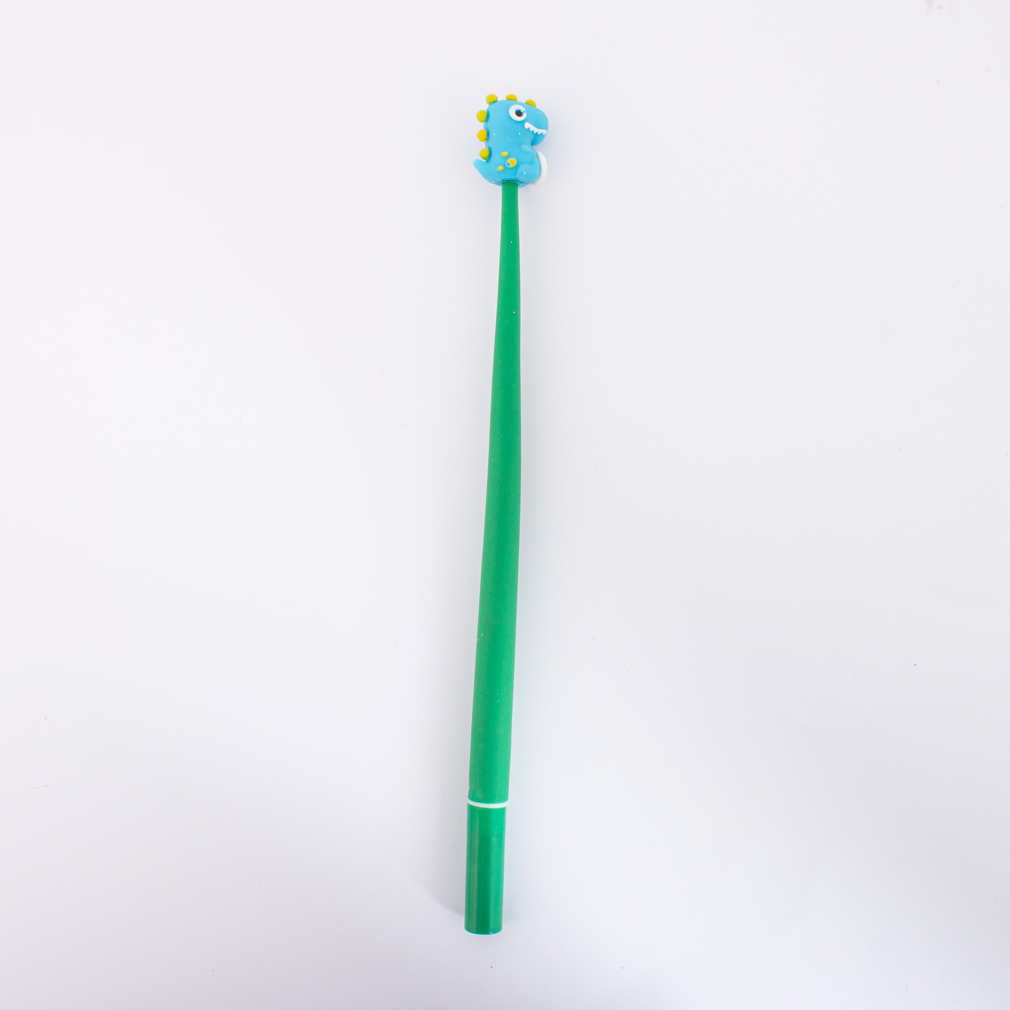 Flexible Dinosaur Ballpoint Blue Gel Pen Blue 0.5mm Tip 1pc