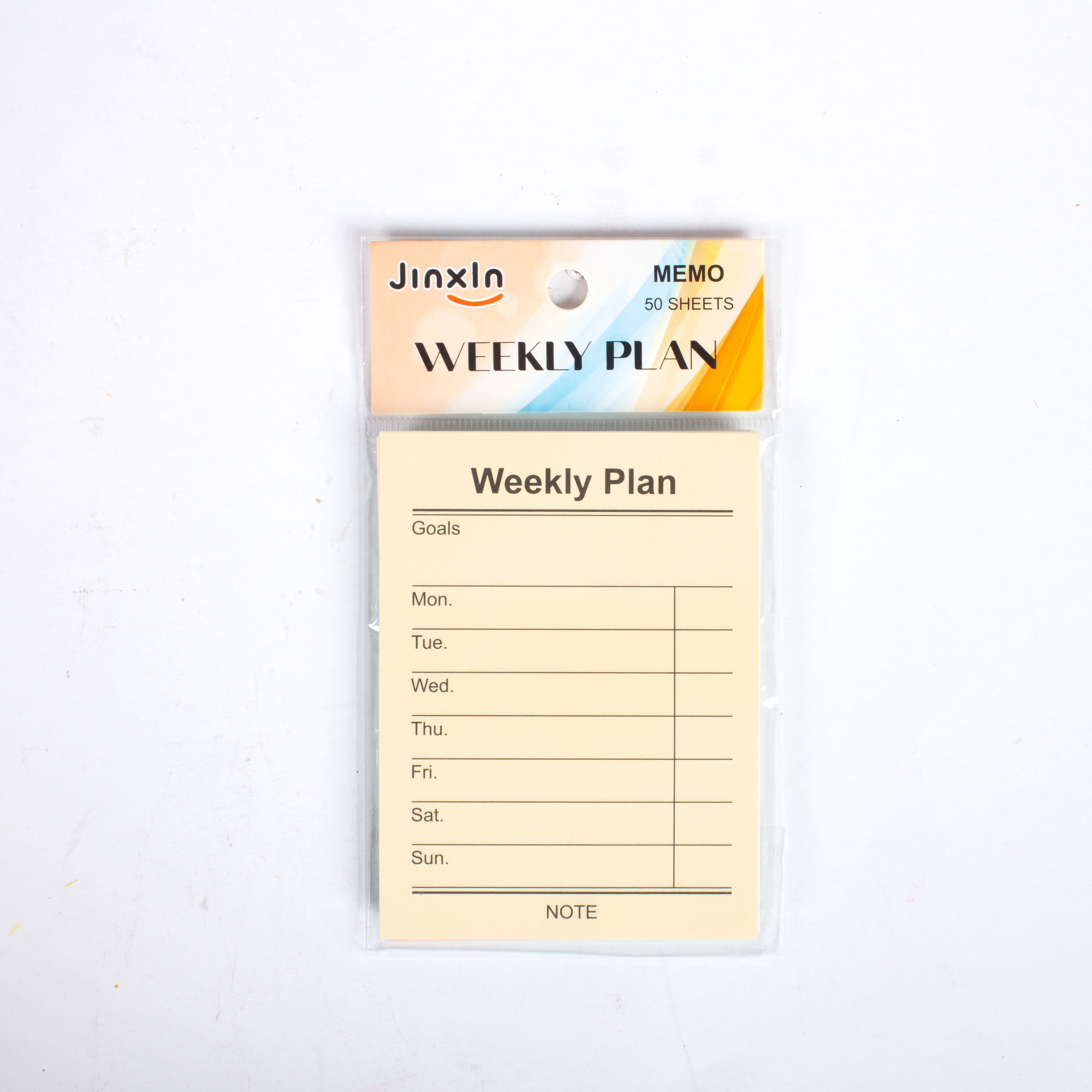 Weekly Plan Sticky Note Light Yellow 7.5 X 10cm 50 Sheets 1Book