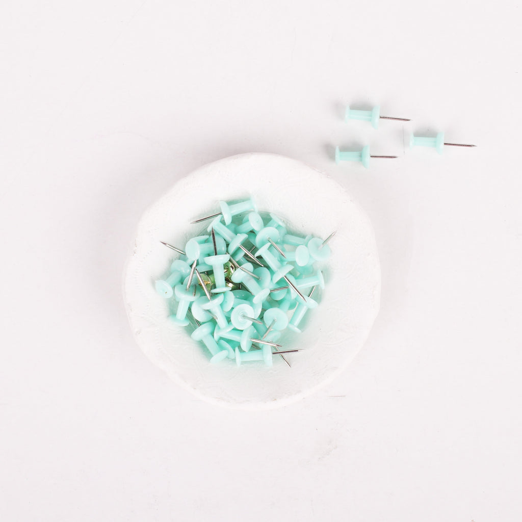 Push Pin Teal 40pc