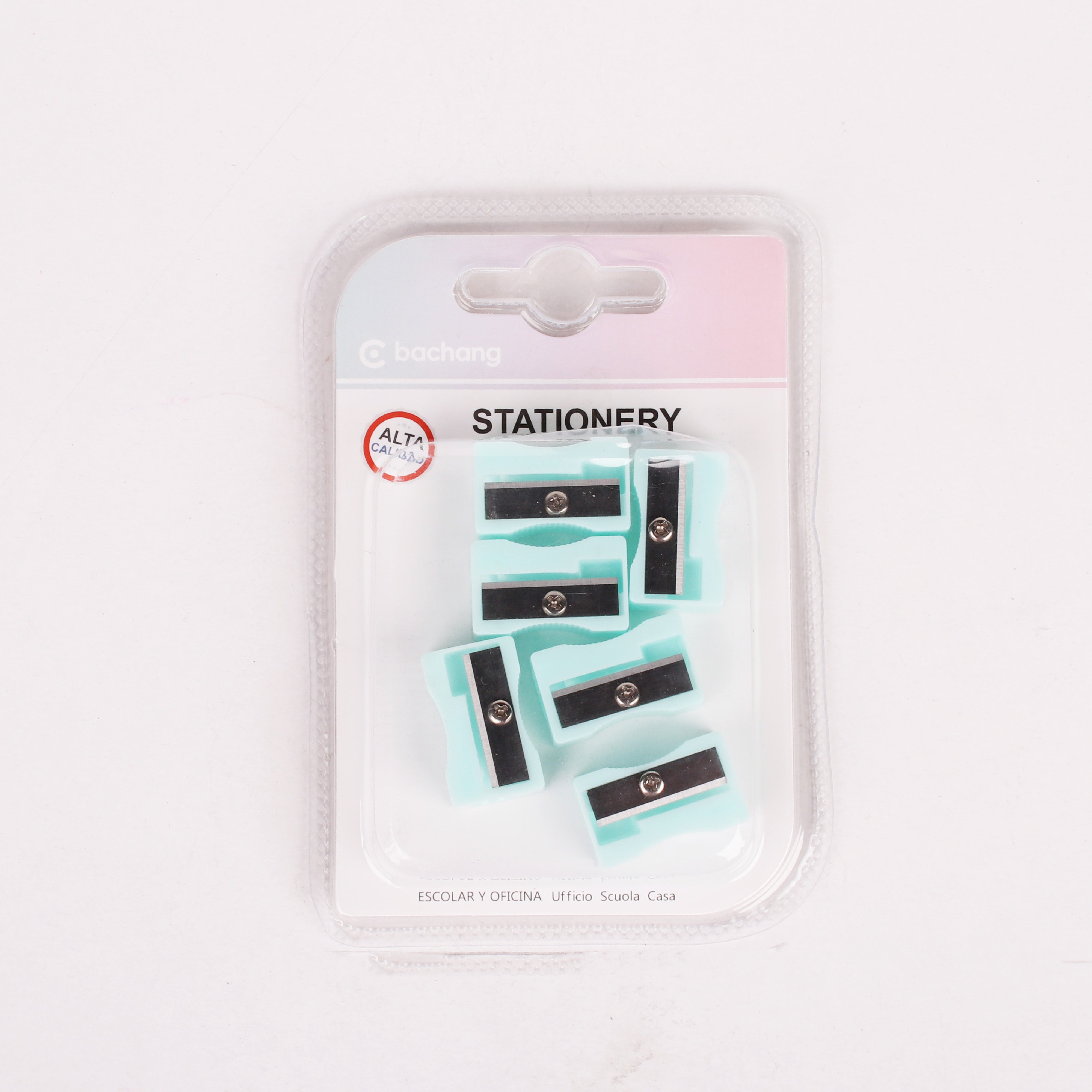 Pencil Sharpener Teal 5pc Blister