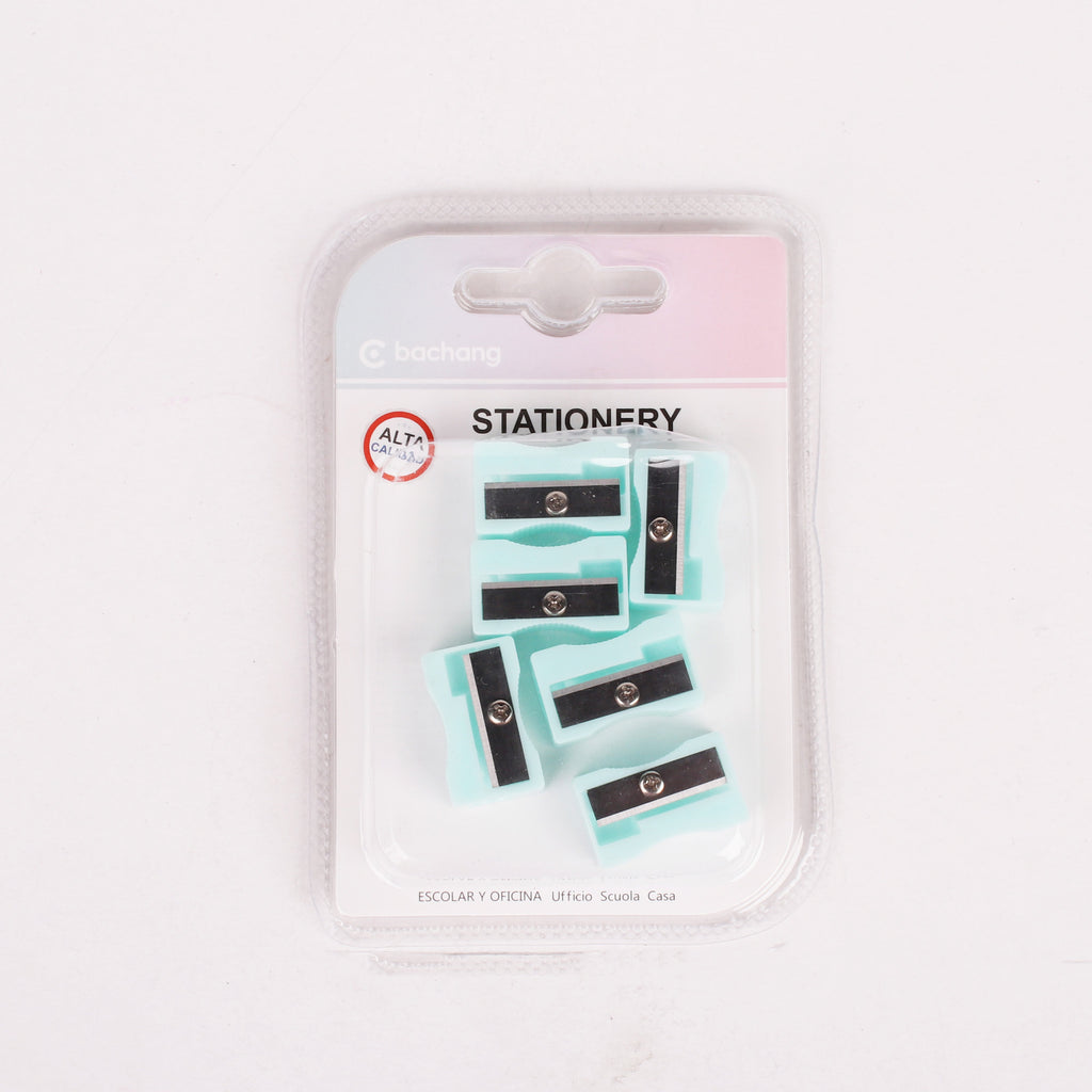 Pencil Sharpener Teal 5pc Blister