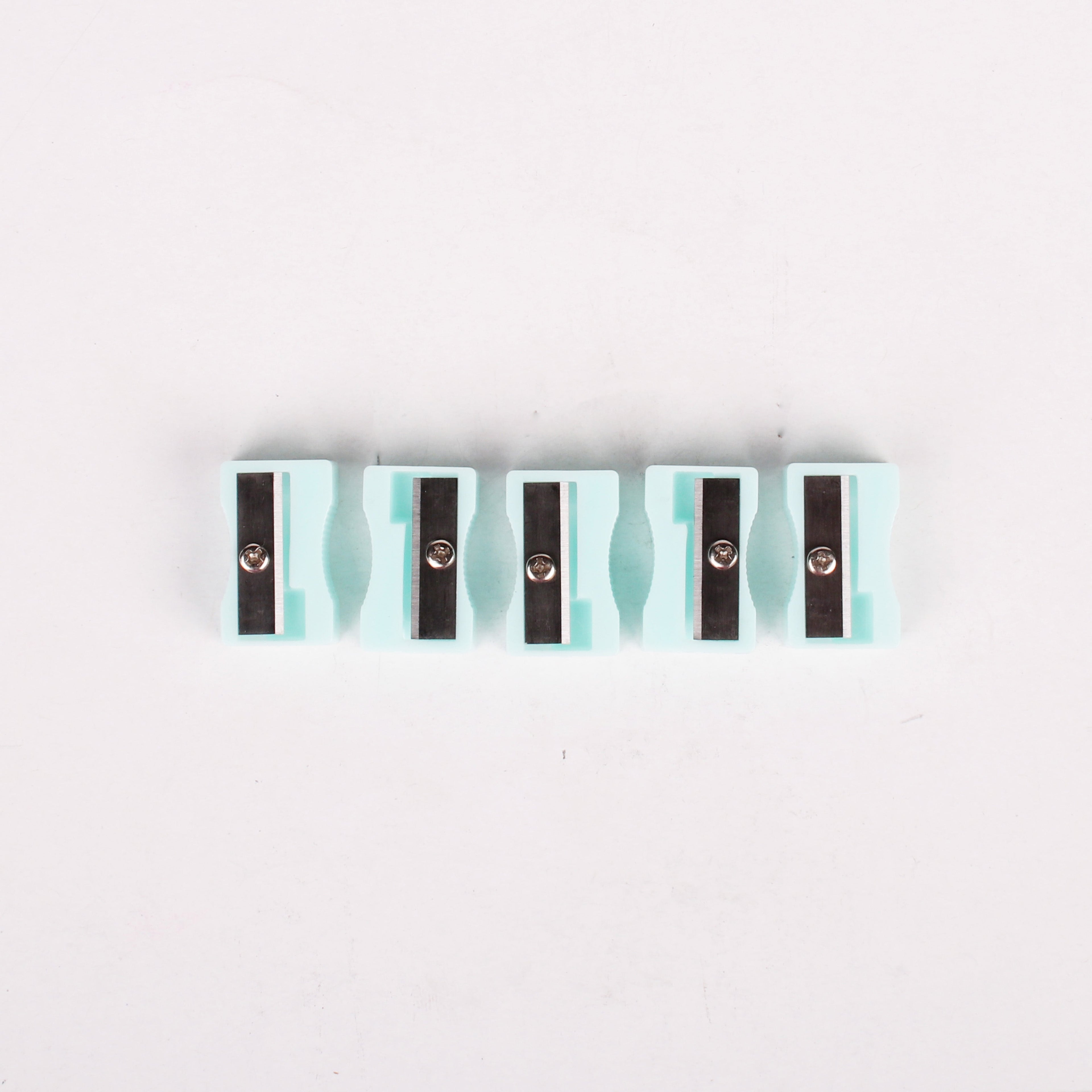 Pencil Sharpener Teal 5pc Blister