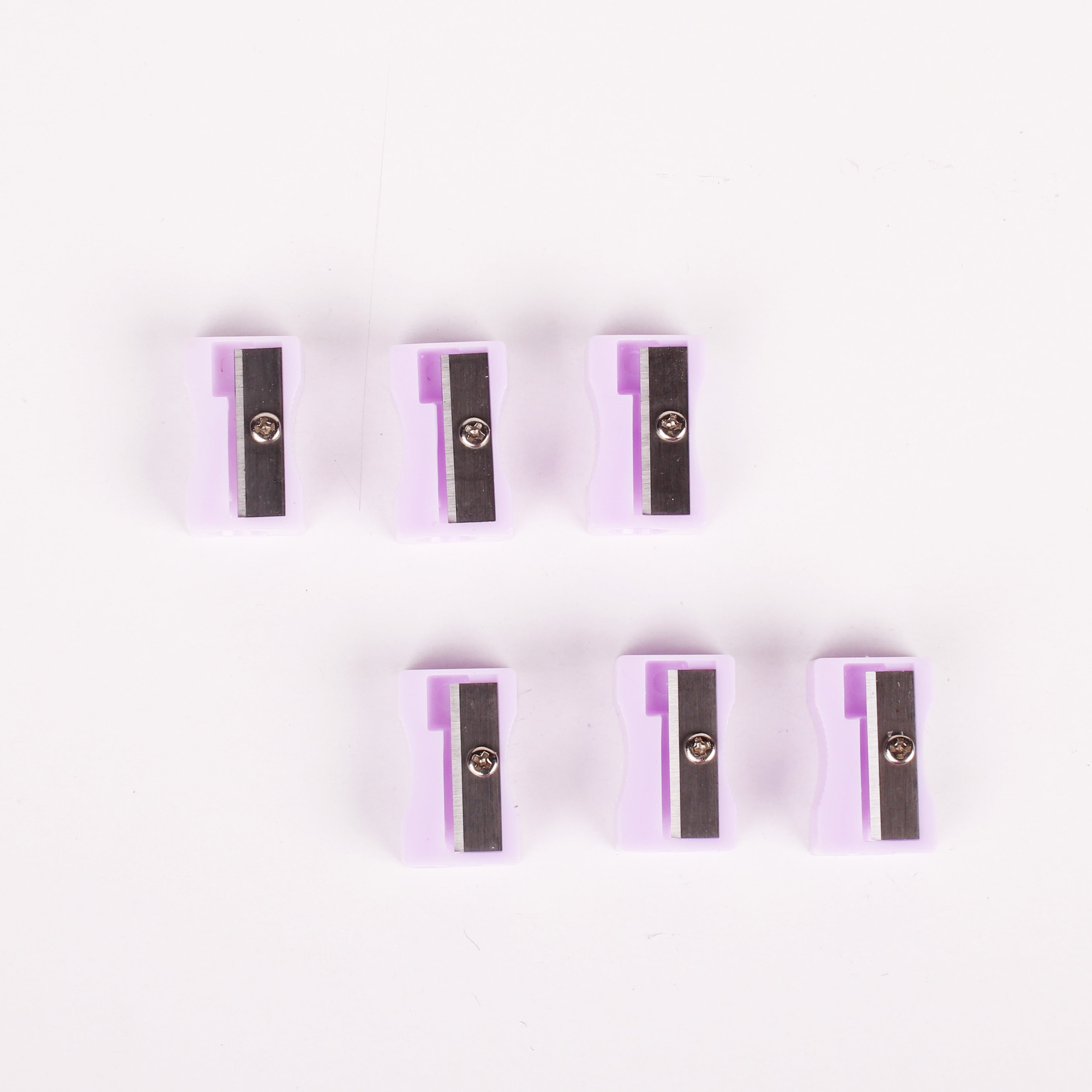 Pencil Sharpener Purple 5pc Blister