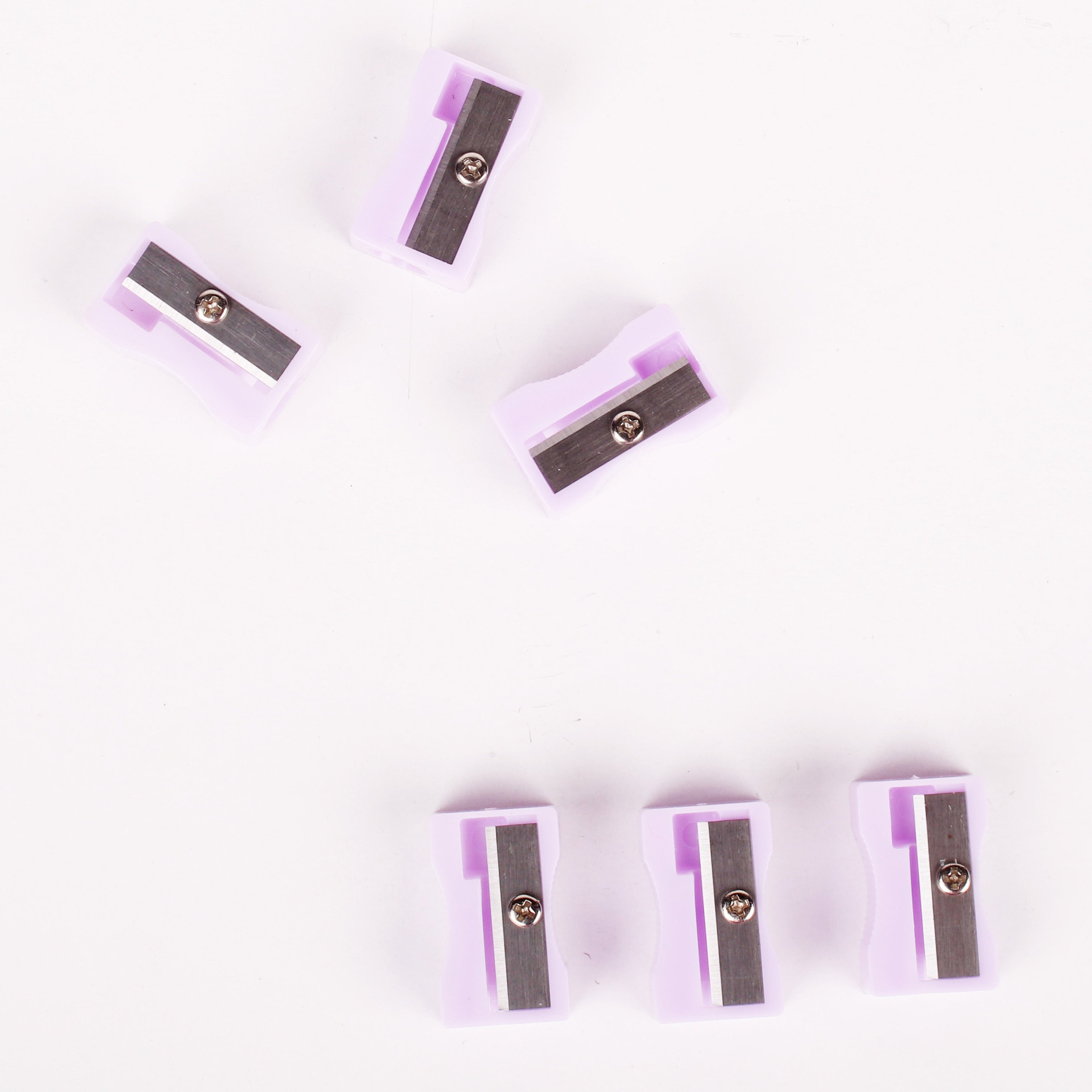 Pencil Sharpener Purple 5pc Blister