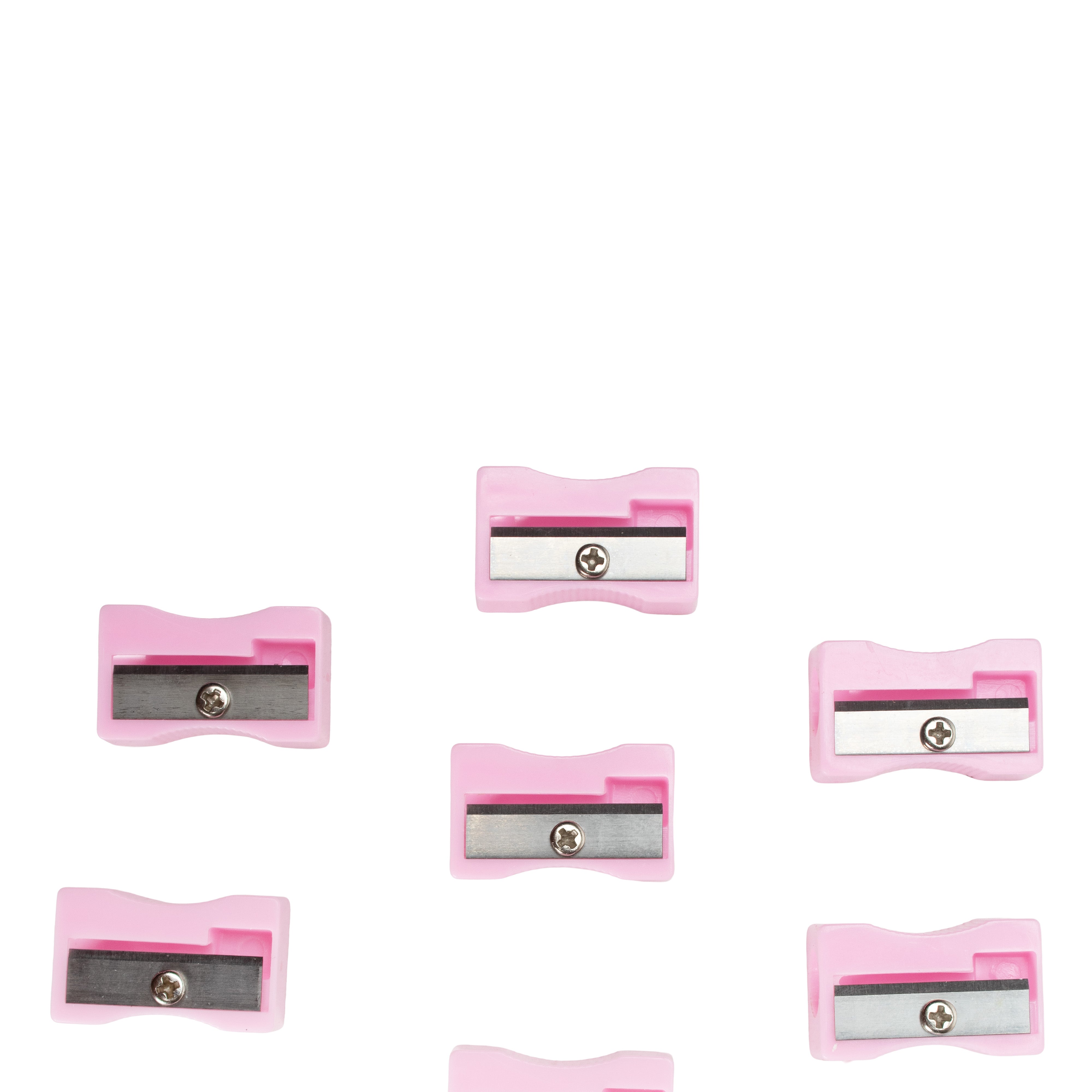 Pencil Sharpener Pink 5pc Blister