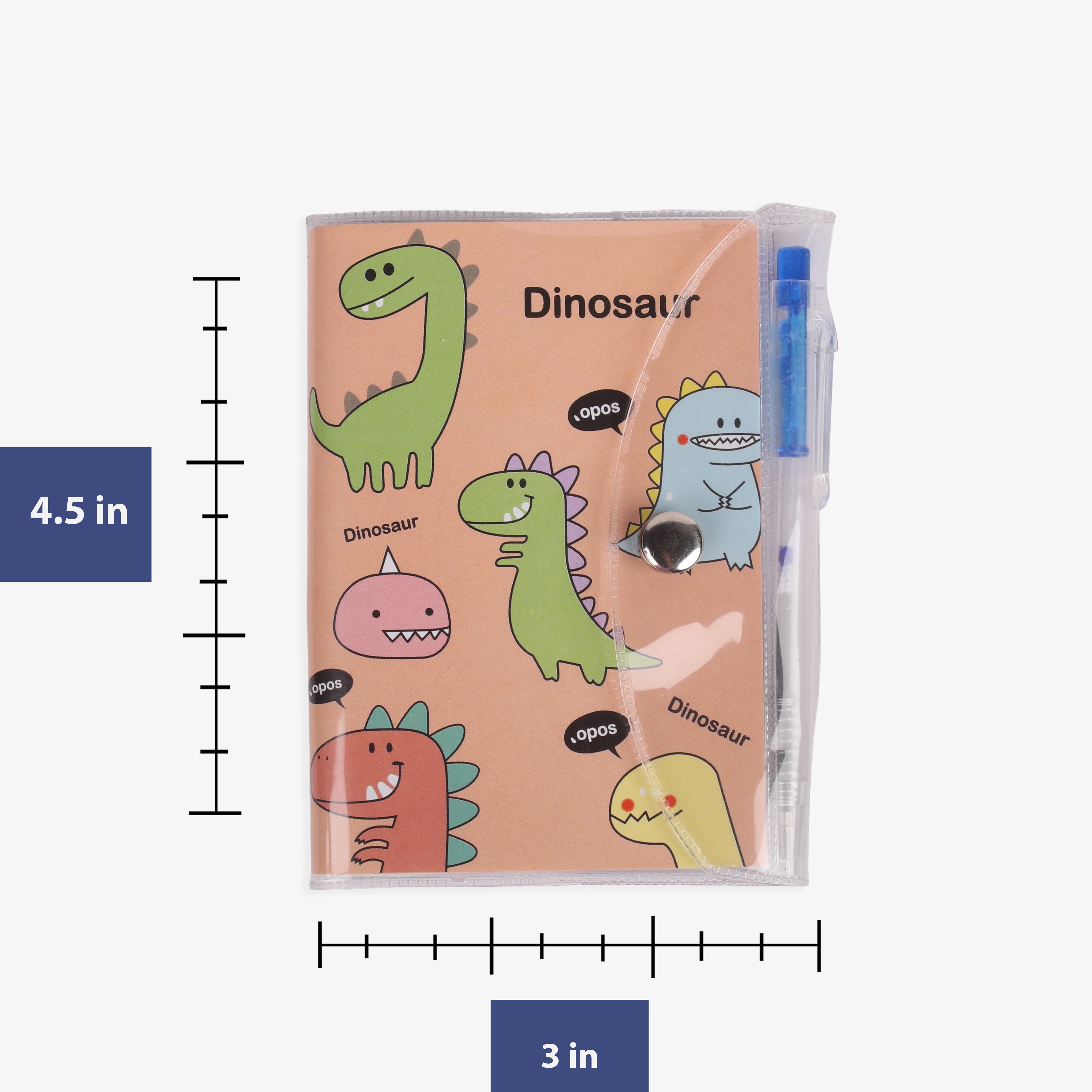 Mini Diary with Pen Dinosaur Assorted 1pc