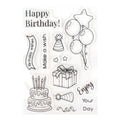 Clear Stamps Birthday Wish 4.3 X 6.2inch 14pc