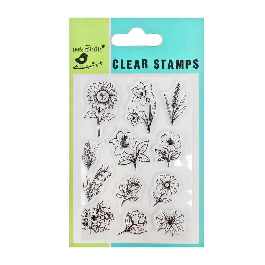 Clear Stamps Blossom Season 4.3 X 6.2inch 12pc