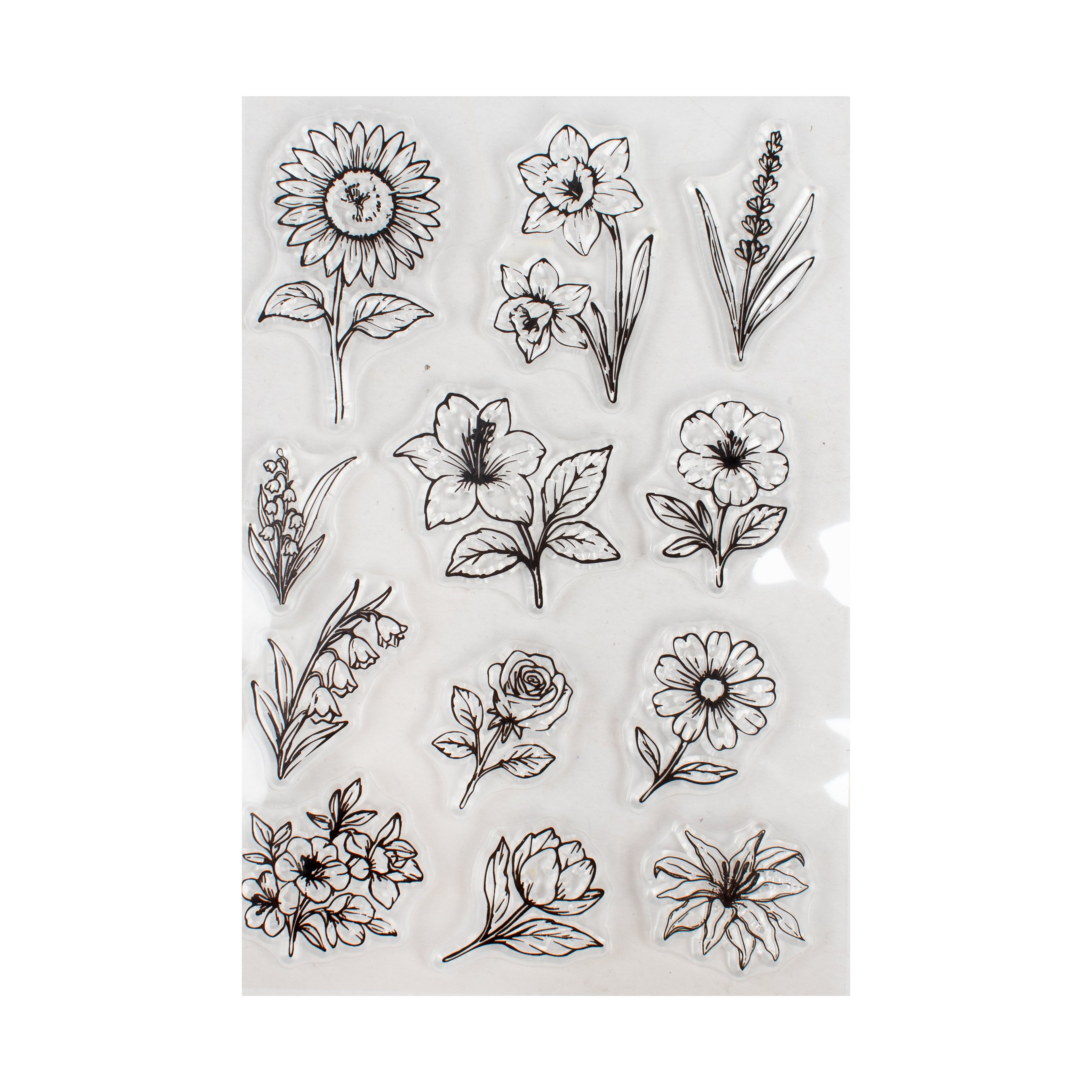 Clear Stamps Blossom Season 4.3 X 6.2inch 12pc