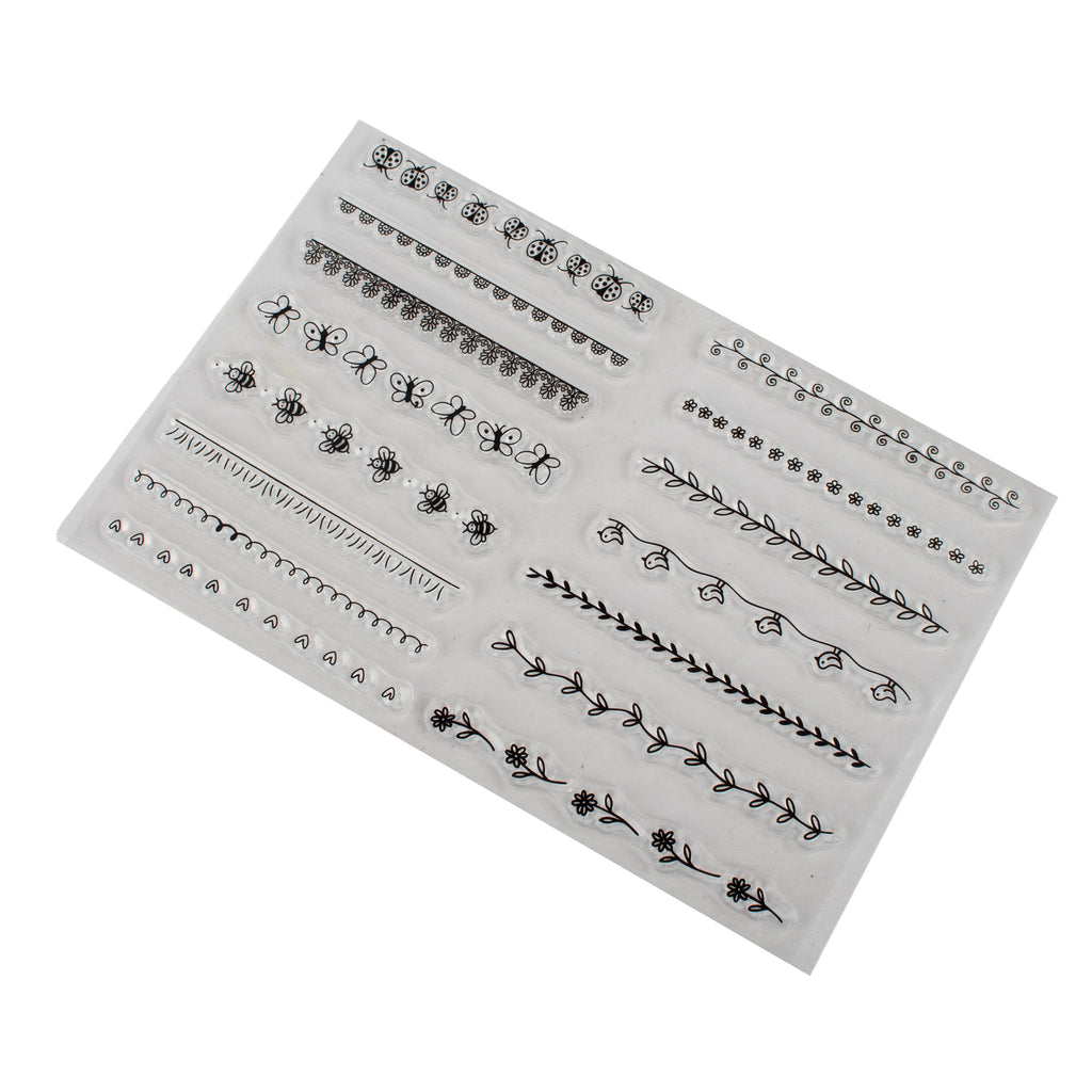 Clear Stamps Charming Trims 4.3 X 6.2inch 15pc