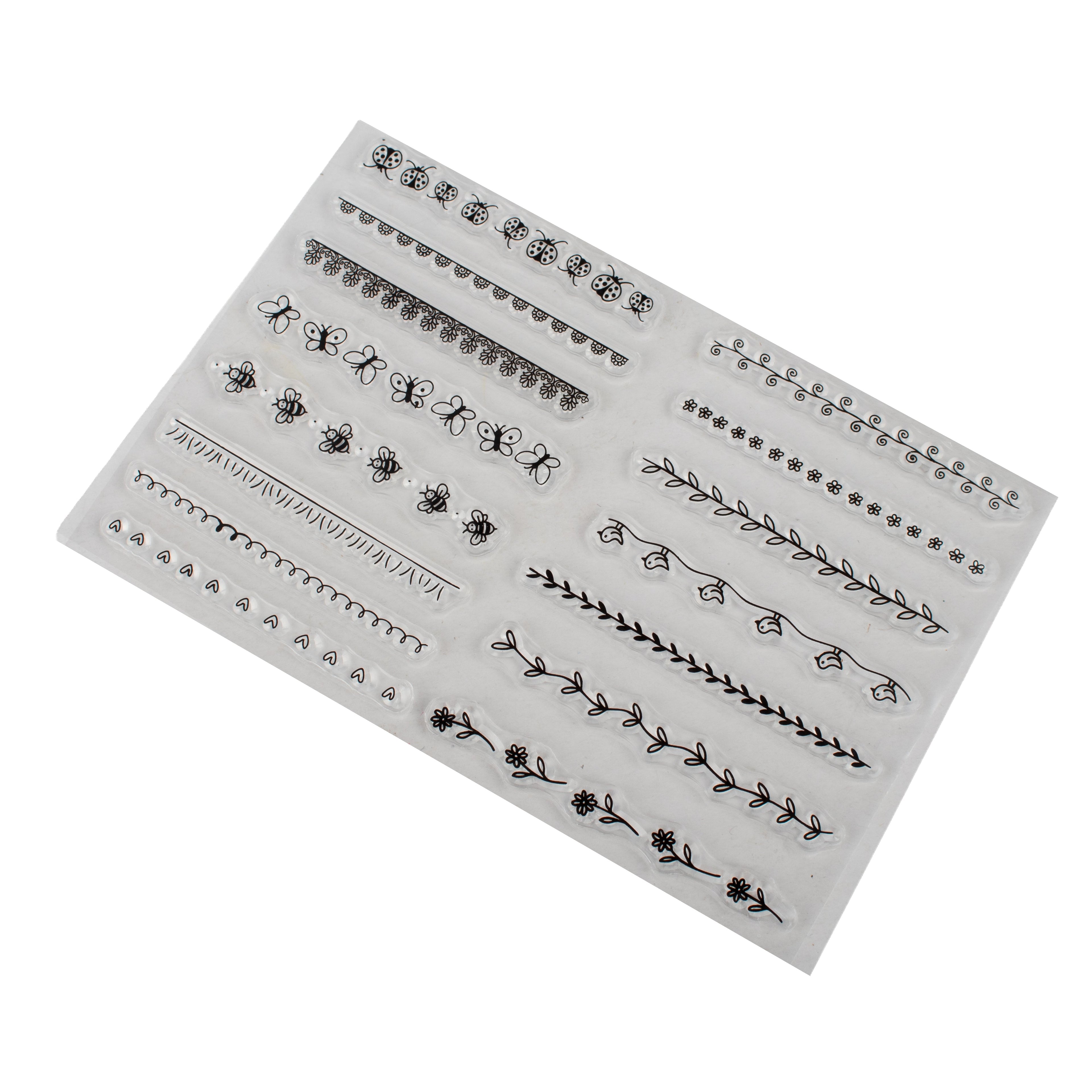 Clear Stamps Charming Trims 4.3 X 6.2inch 15pc