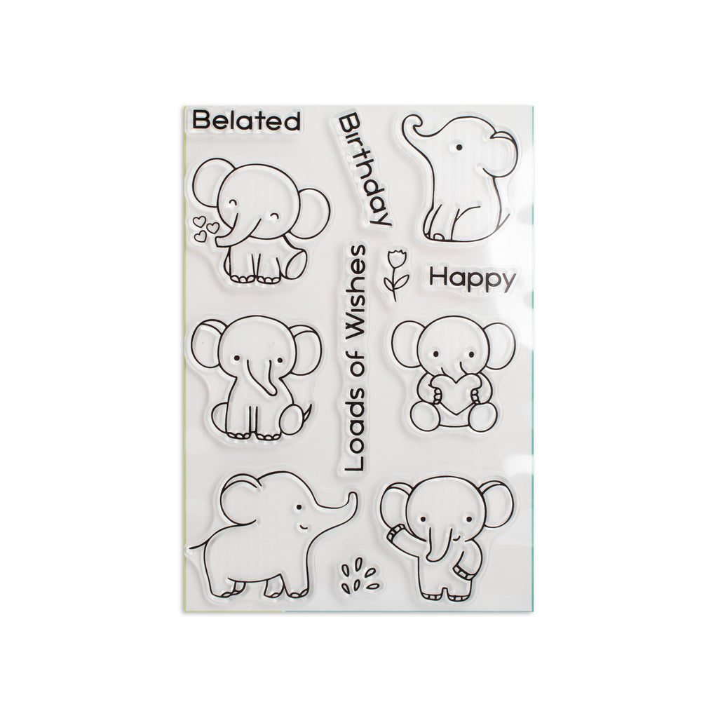 Clear Stamps Loads of wishes 4.3 X 6.2inch 12pc