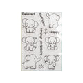 Clear Stamps Loads of wishes 4.3 X 6.2inch 12pc