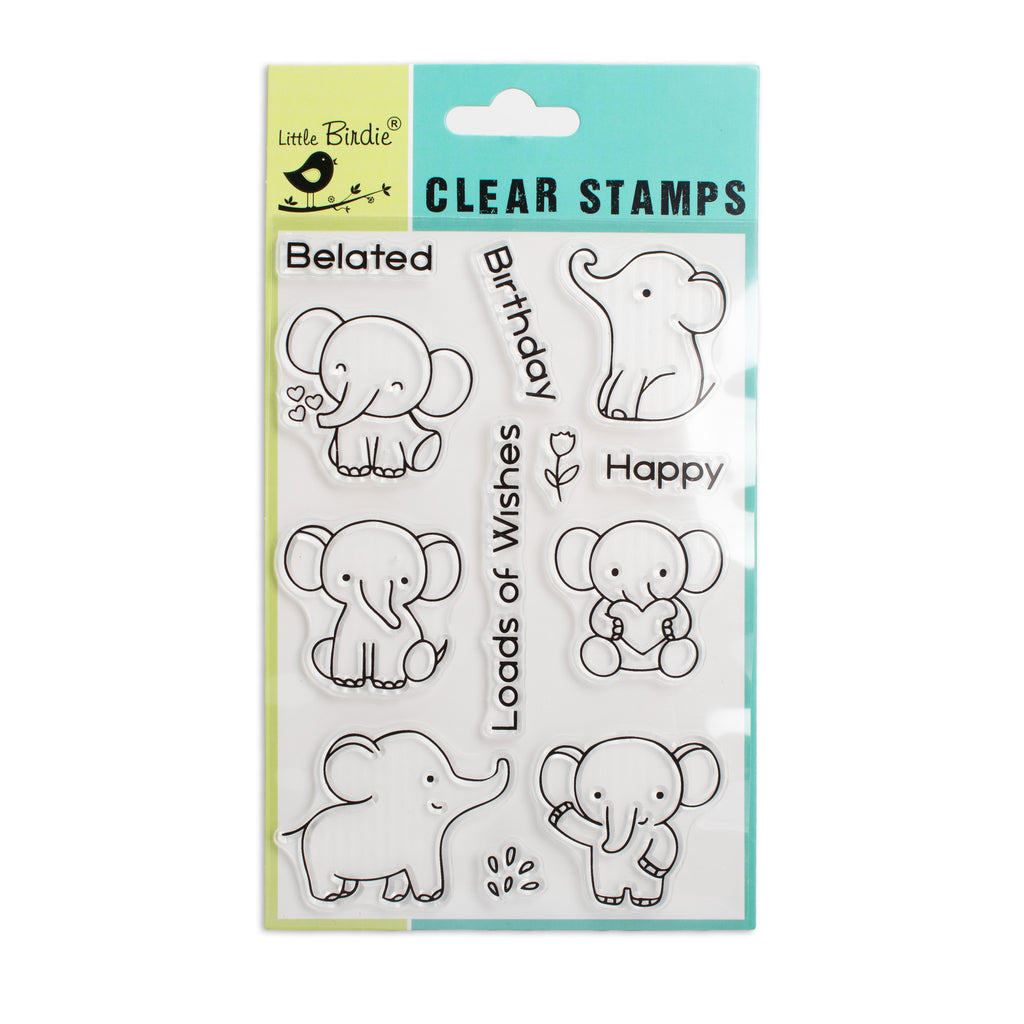 Clear Stamps Loads of wishes 4.3 X 6.2inch 12pc