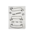 Clear Stamps Wishes Always 3 X 4inch 9pc