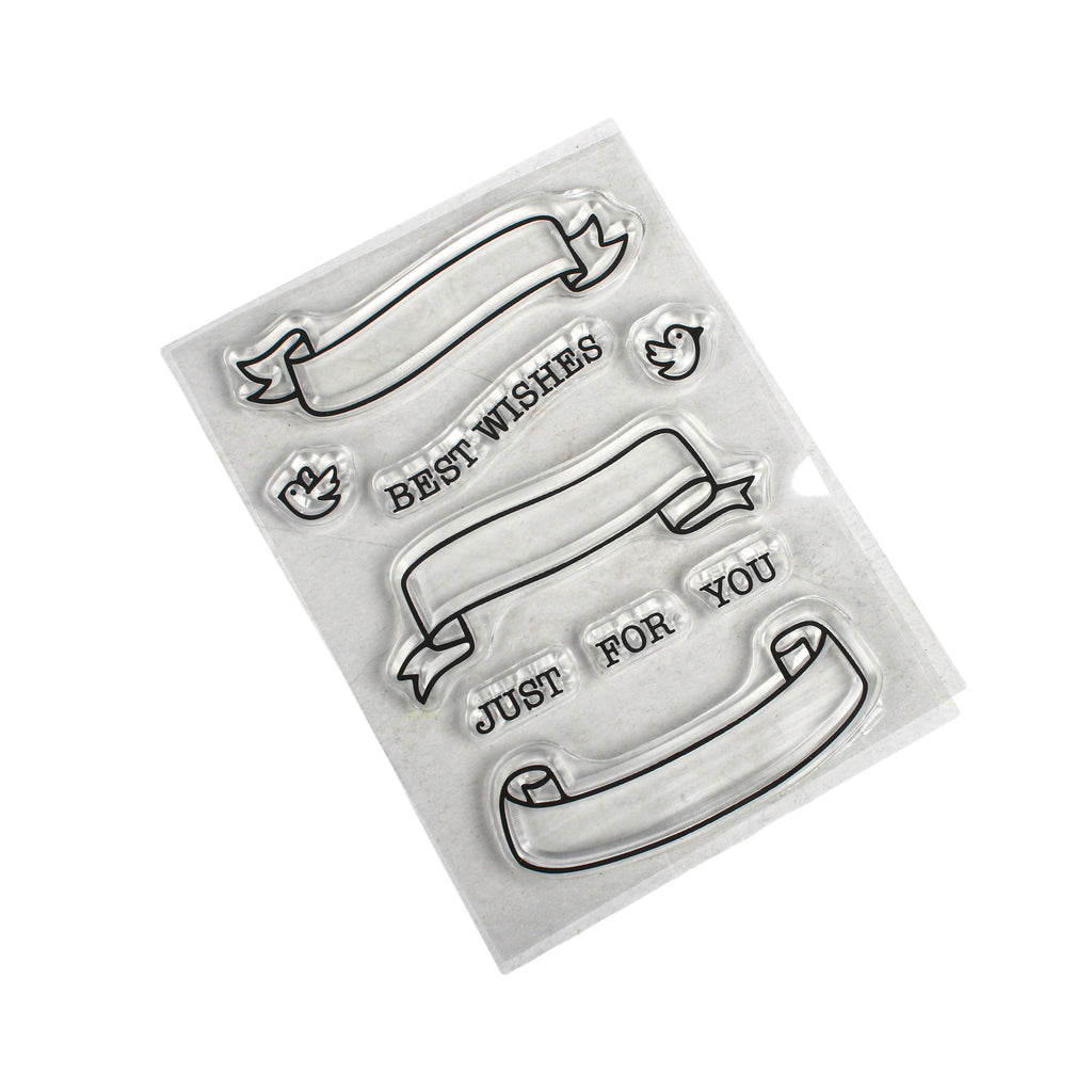 Clear Stamps Wishes Always 3 X 4inch 9pc