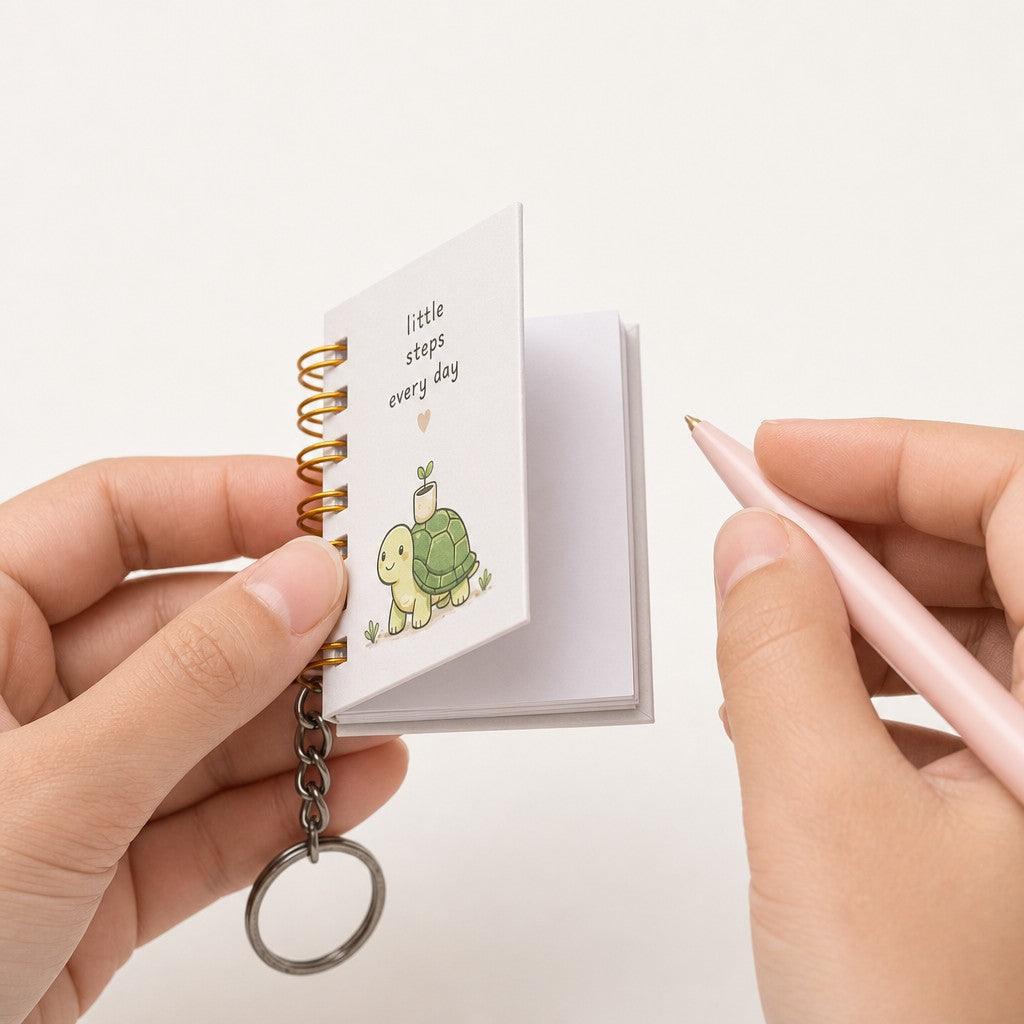 Keychain Notebook Little Steps L6.8 X W5.3cm 70gsm 80 pages 1 Book IB