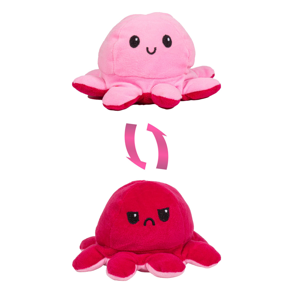 Soft Toy Reversible Octopus Baby Pink & Hot Pink 5.9inch 1 pc