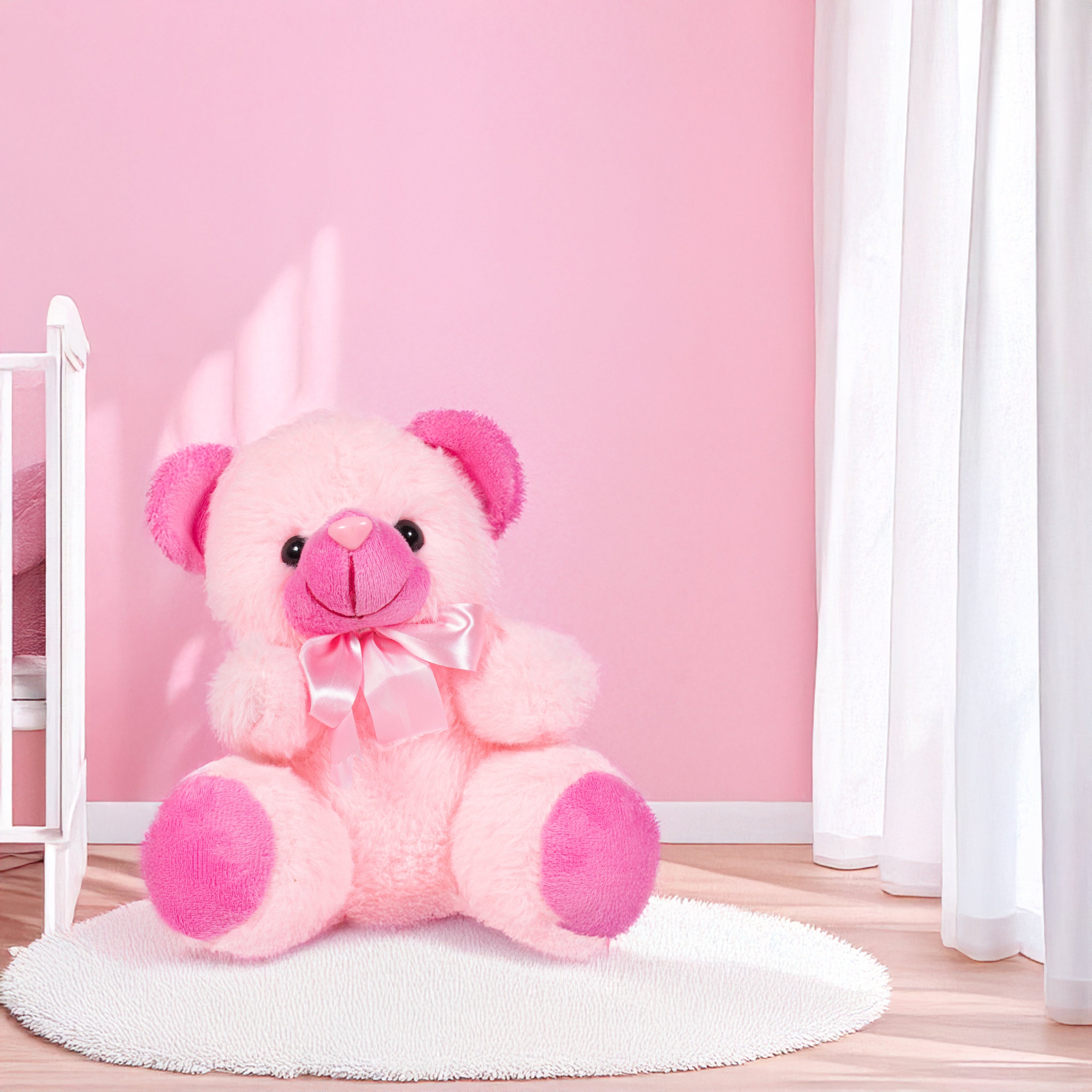 Soft Toy Teddy Bear Pink 7inch 1 pc