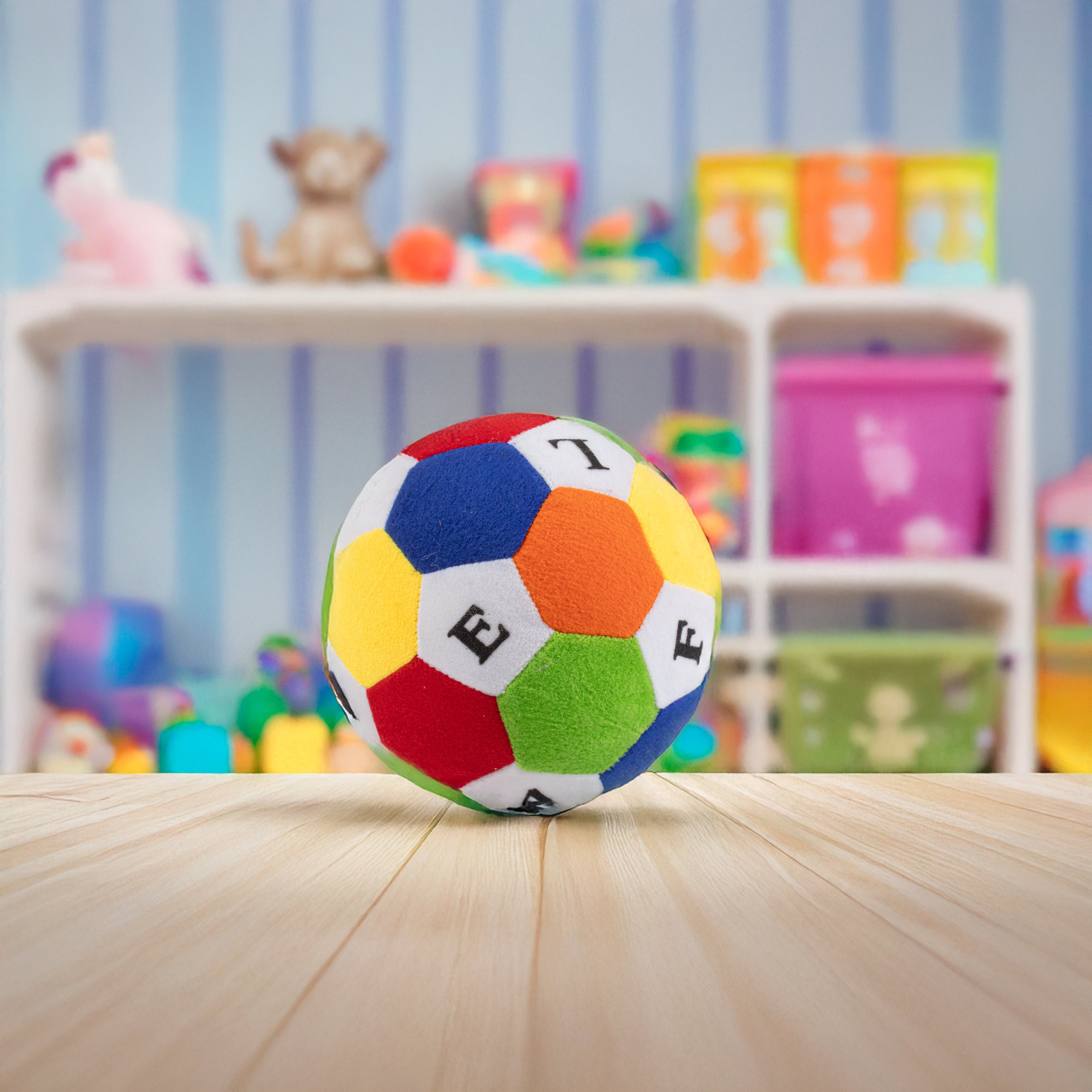 Soft Football with Letters 7.08inch Dia 1 pc