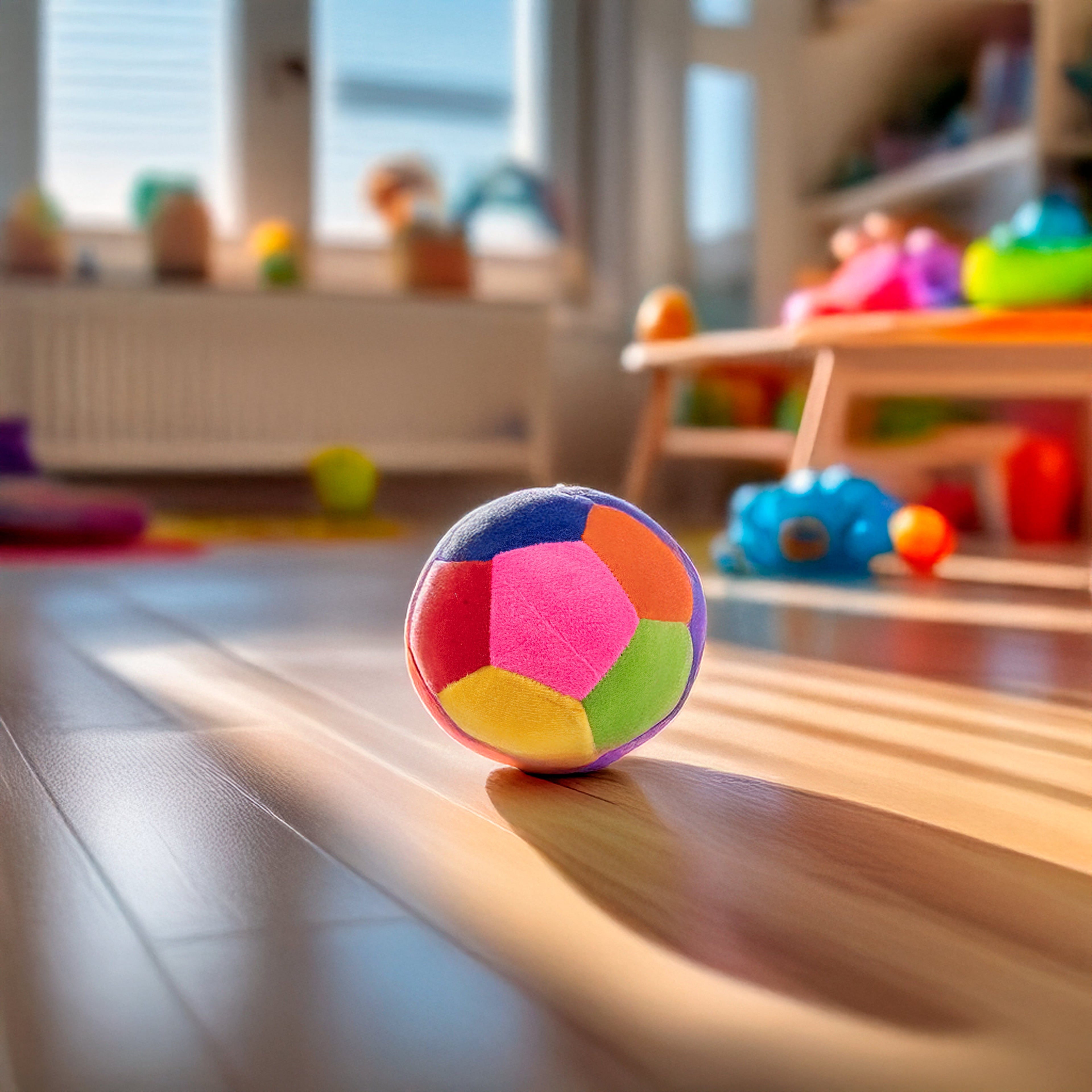 Soft Football With Rattle Sound 4.5inch Dia 1 pc