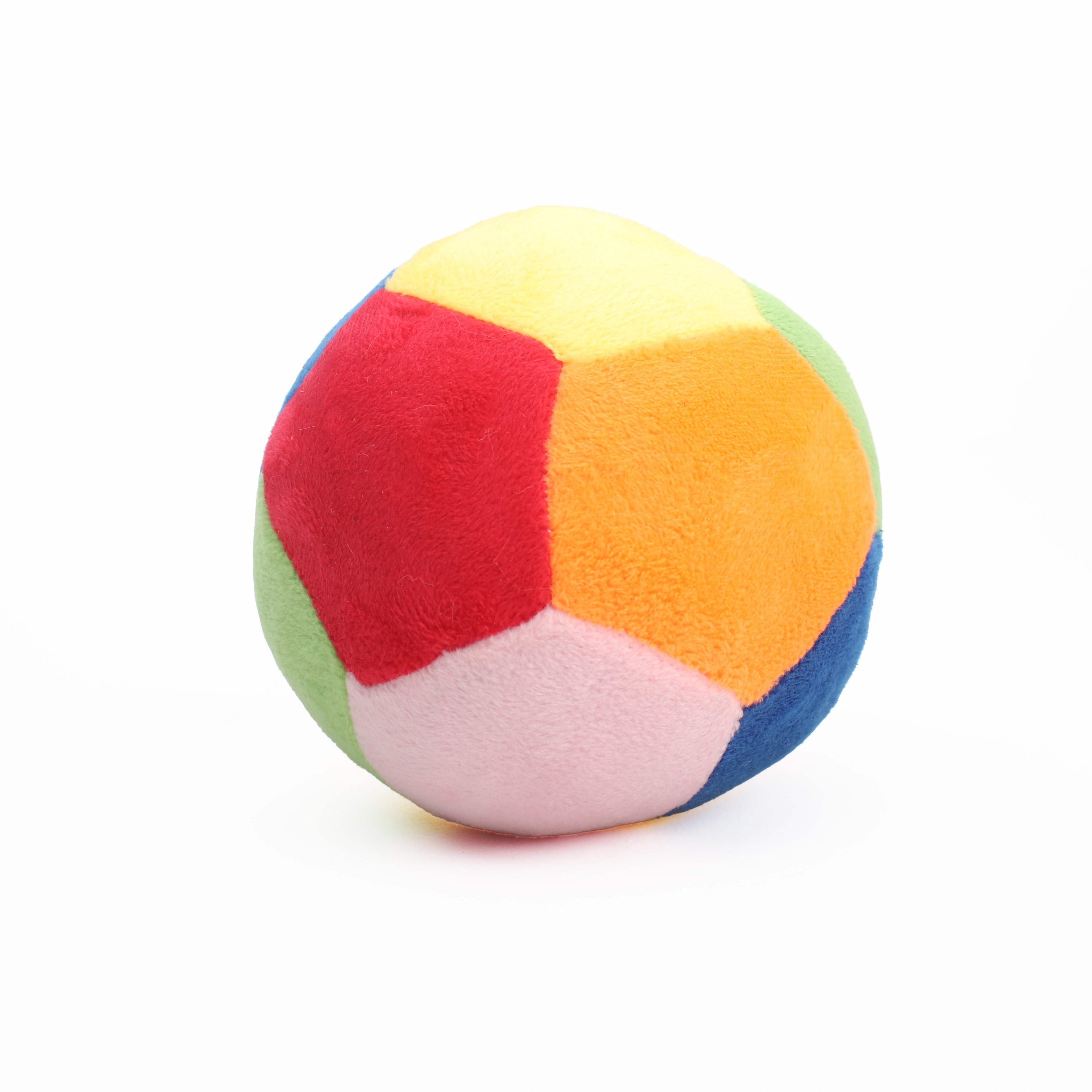 Soft Toy Rattle Ball Multicoloured 5inch 1pc