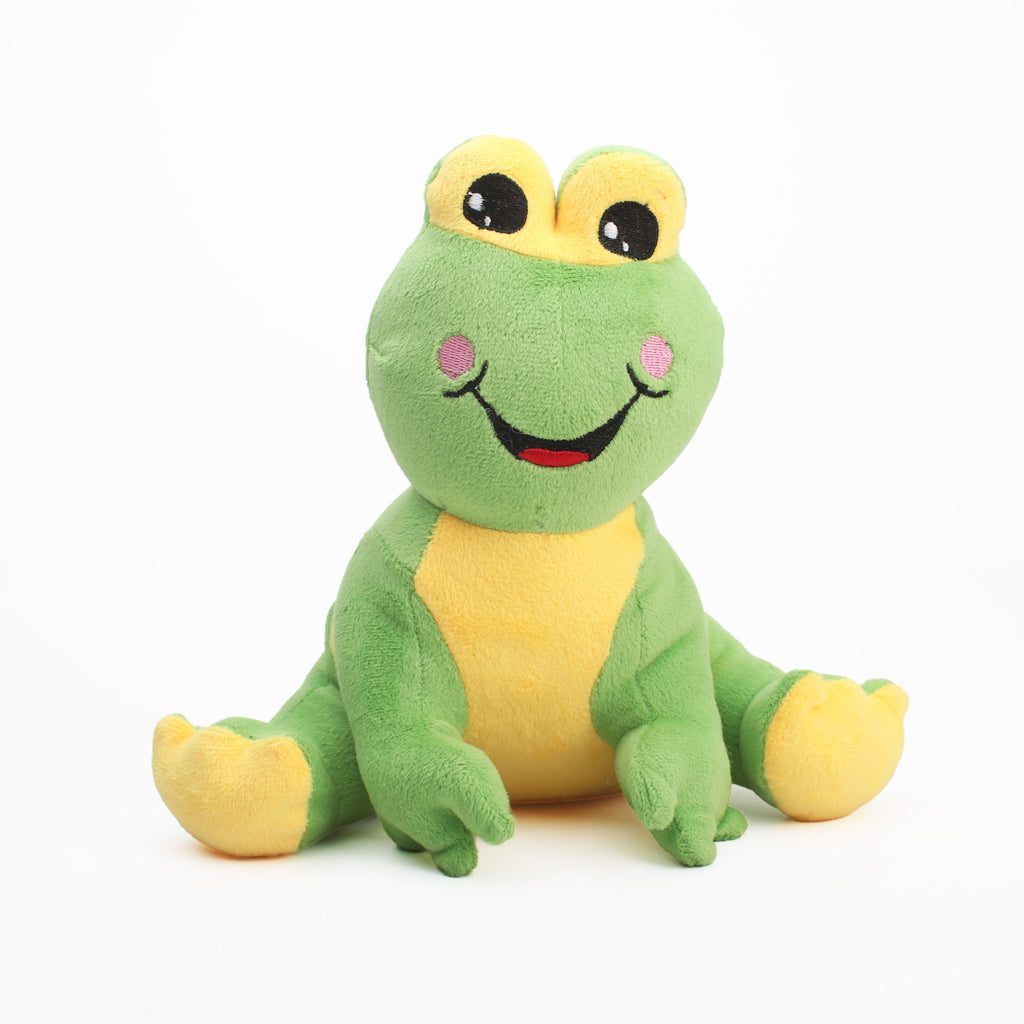 Soft Toy Frog Green and Yellow 10inch 1pc