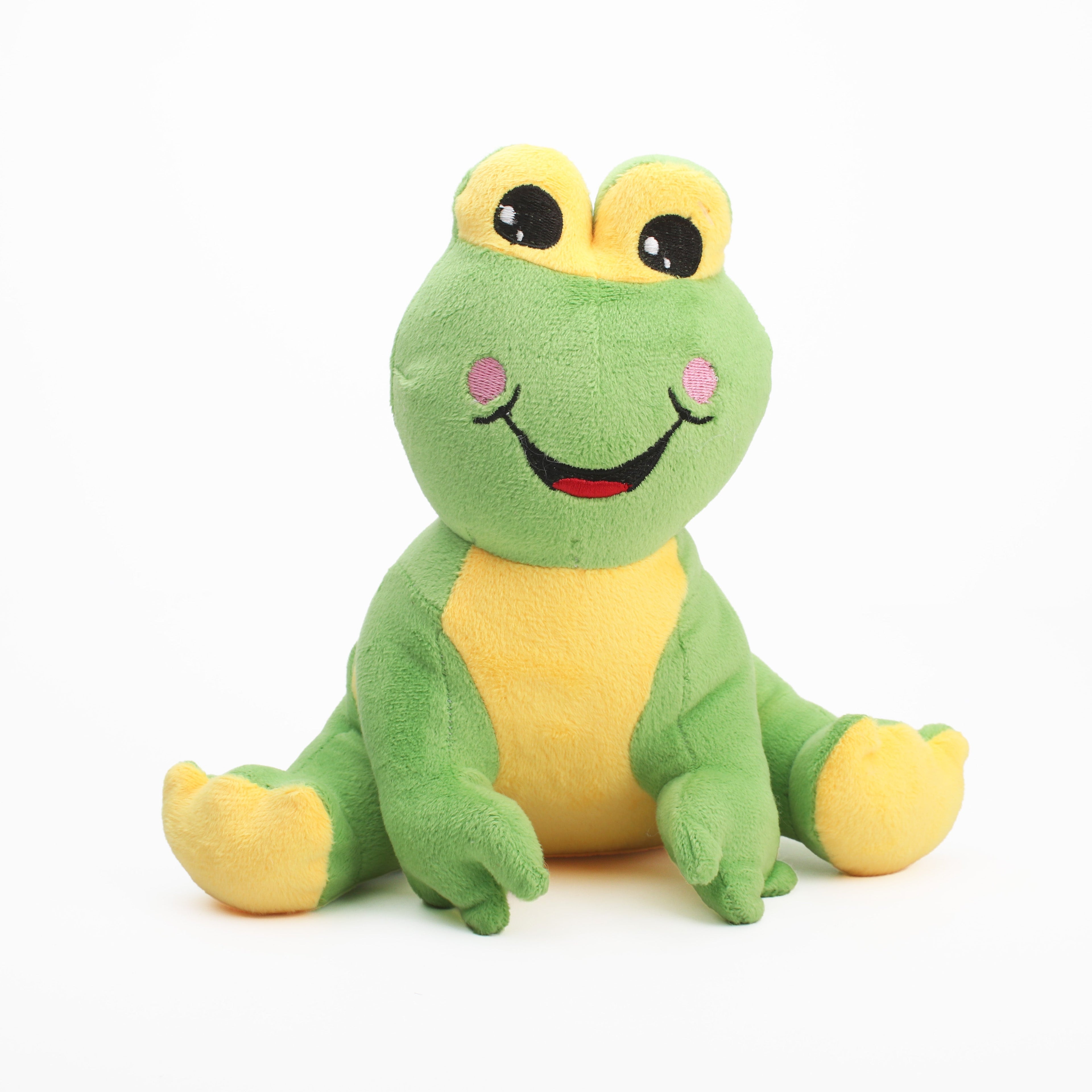 Soft Toy Frog Green and Yellow 10inch 1pc
