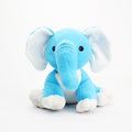 Soft Toy Elephant Blue and White 10inch 1pc