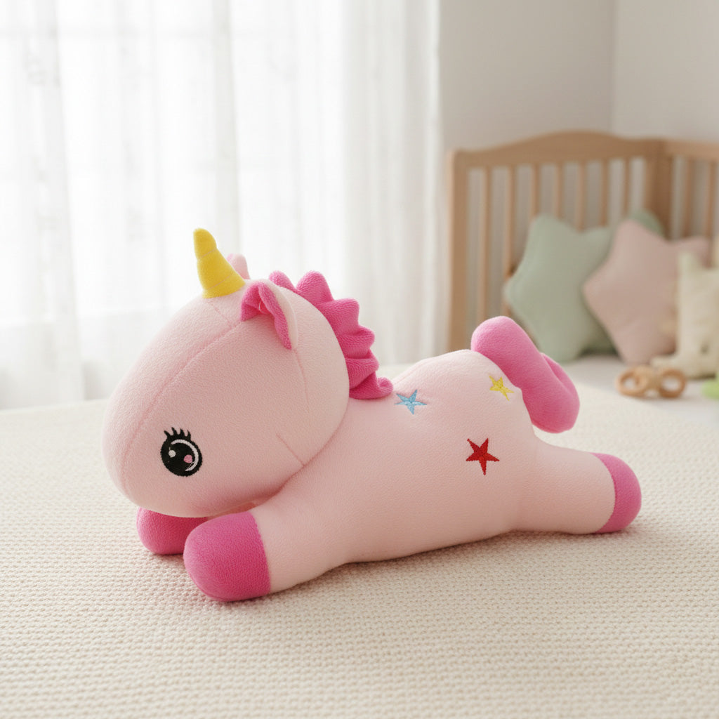 Soft Toy Unicorn Pink 10inch 1pc