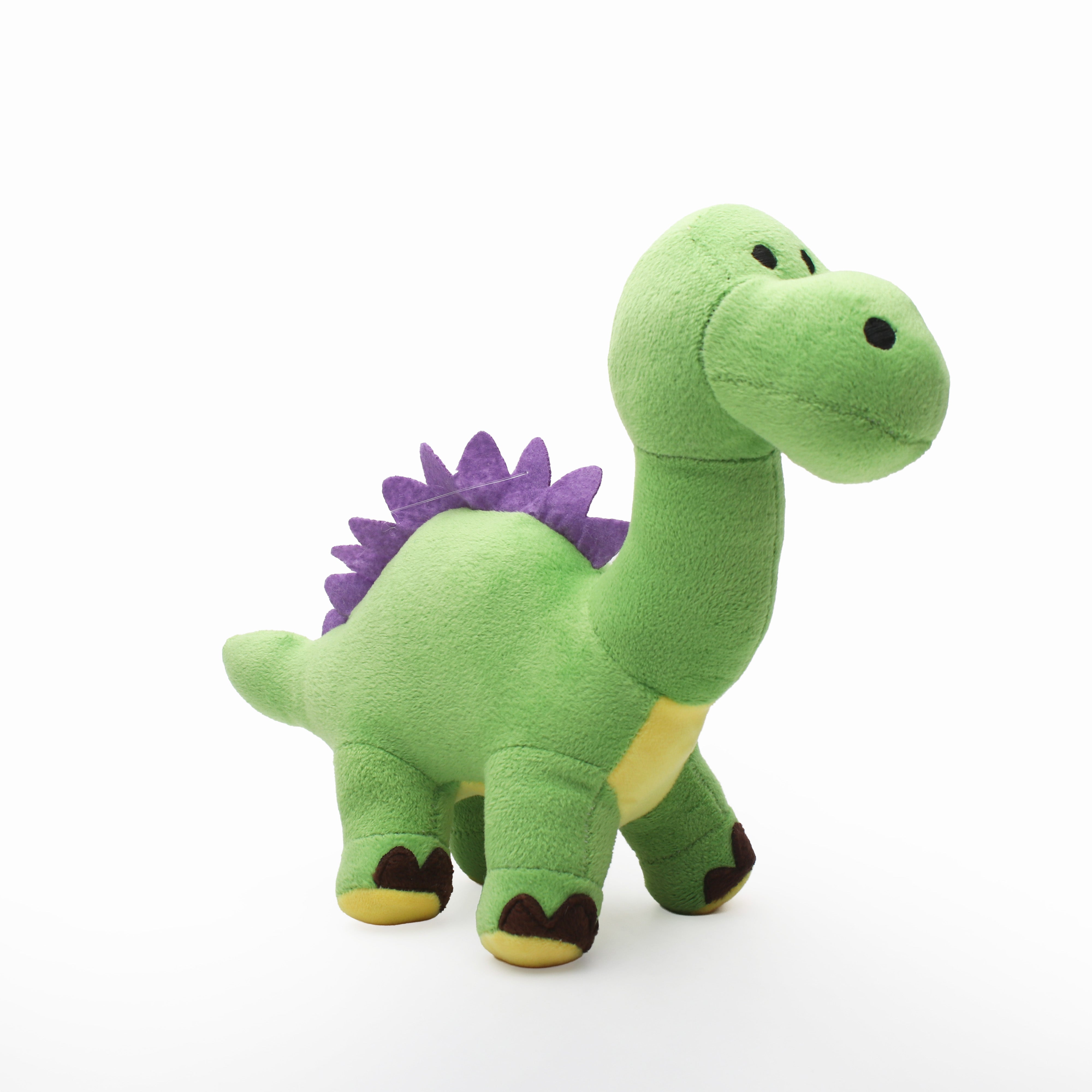 Soft Toy Dino Green and yellow 8inch 1pc