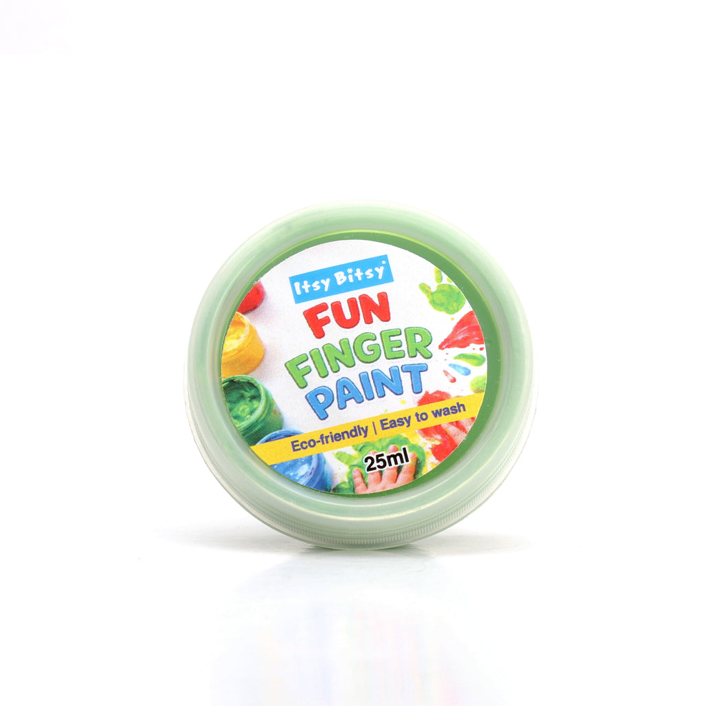 Fun Finger Paint Parrot Green 25ml Wide mouth container
