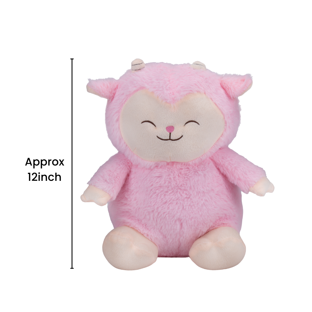 Soft Toy Sheep Pink 12inch 1pc IB