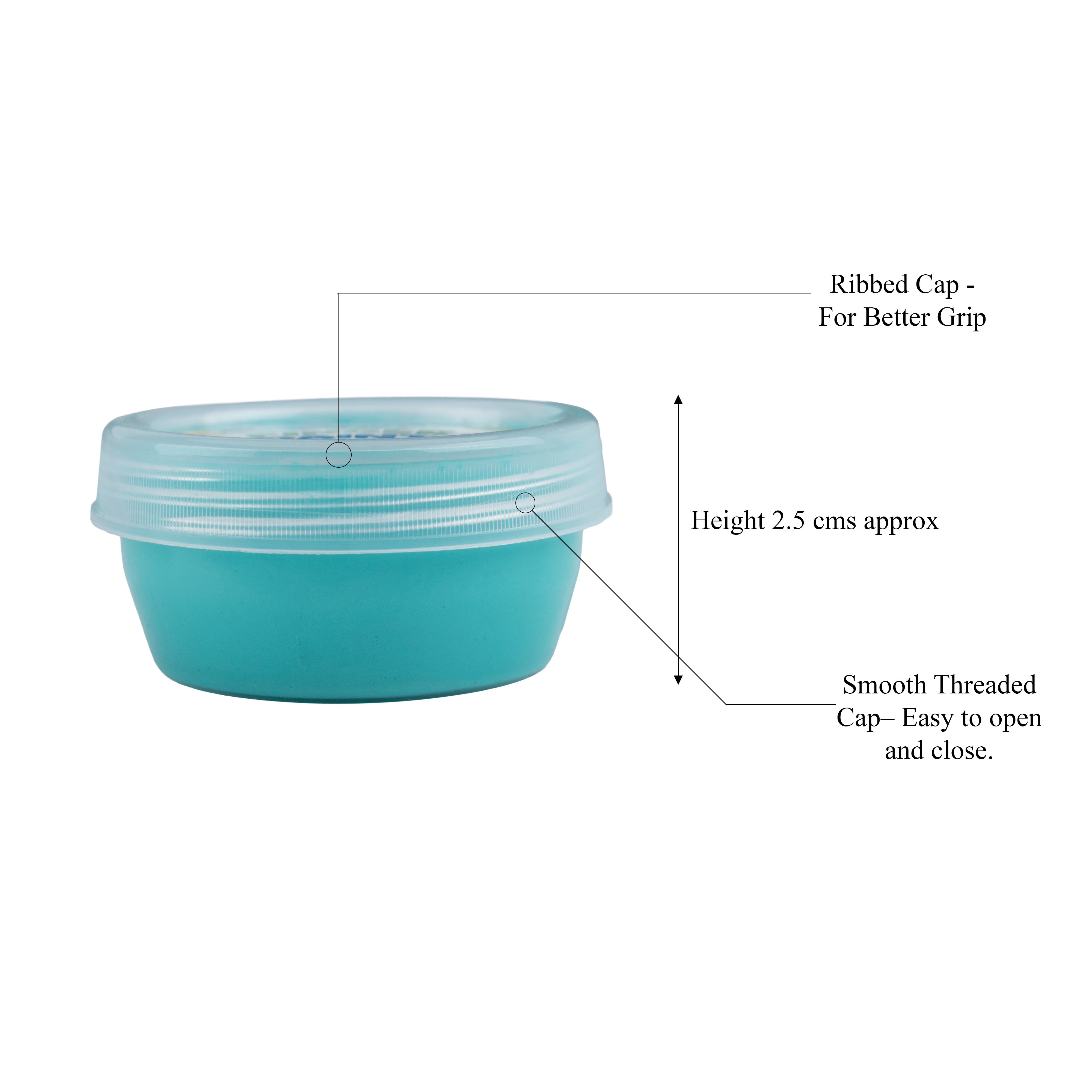 Fun Finger Paint Light teal 25ml Wide Mouth Container